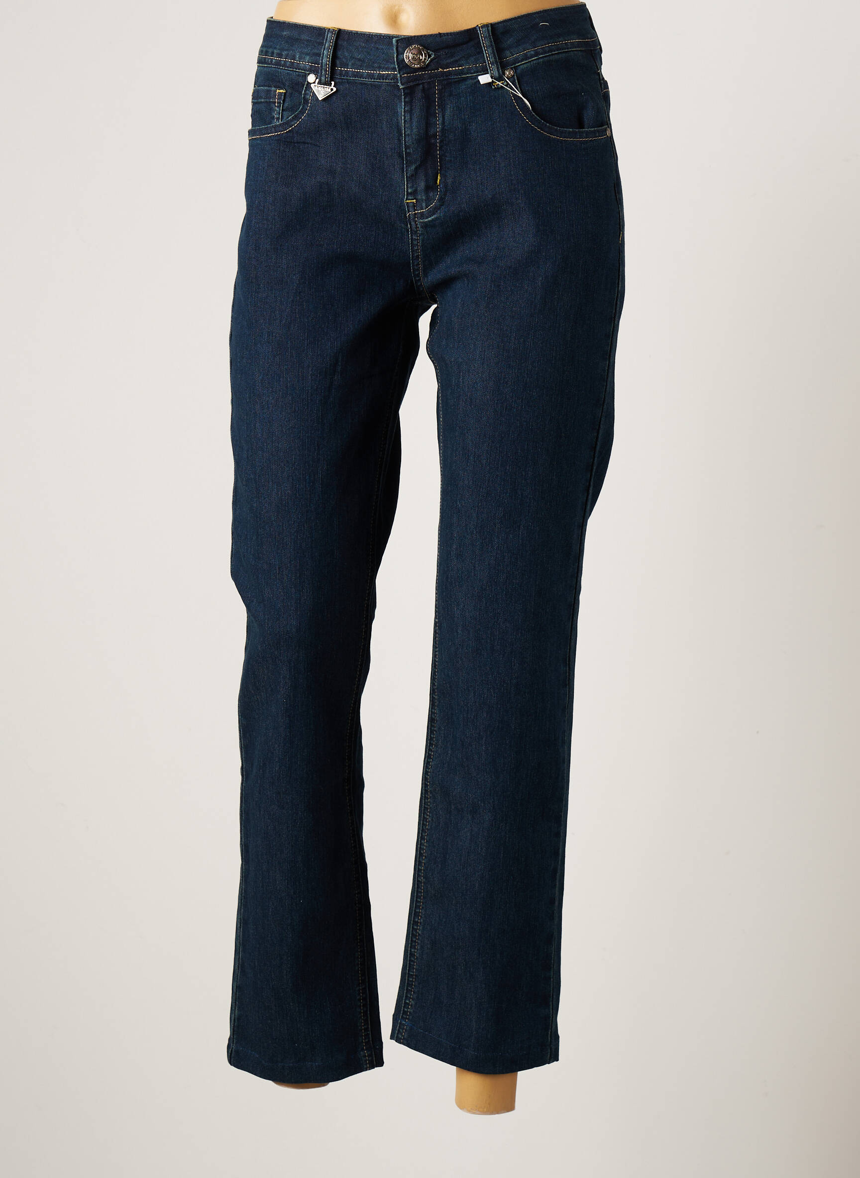 S Quise Jeans Coupe Droite Femme couleur bleu