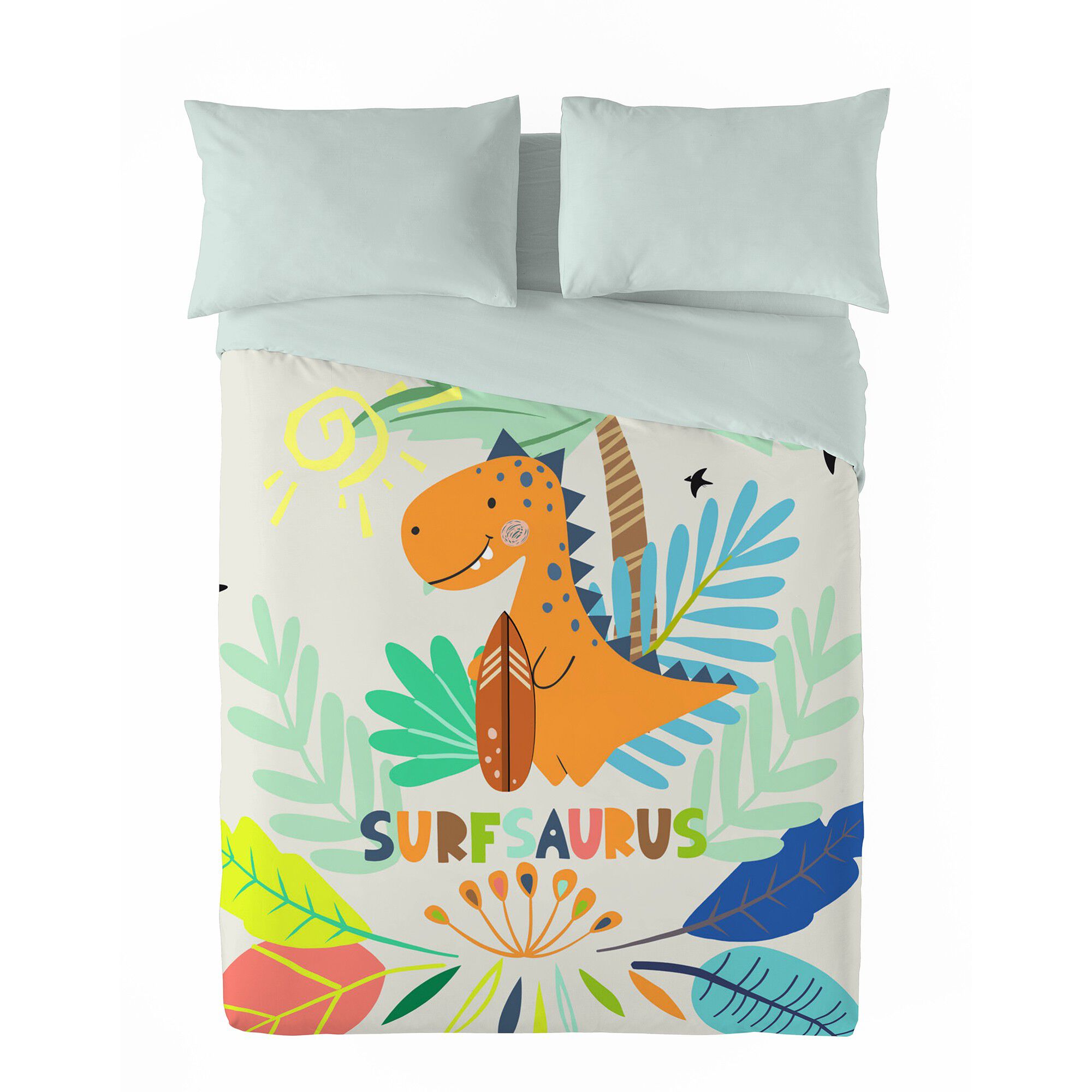 Couette microfibre enfant surf dino 200 g/m²