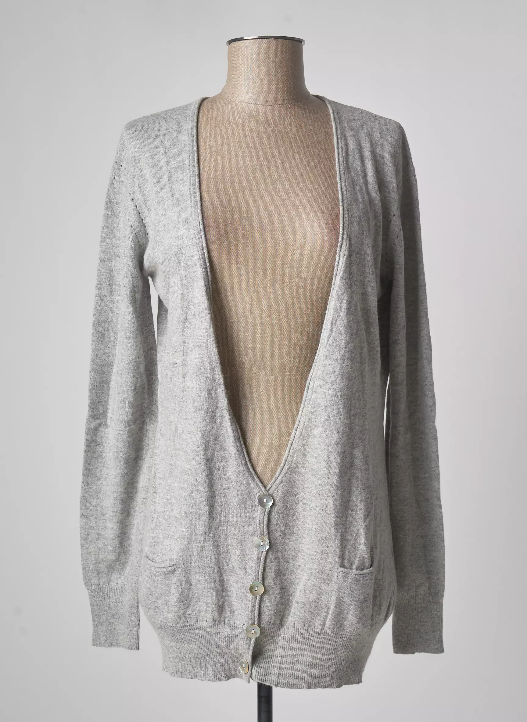 La Petite Francaise Cardigans Femme couleur gris
