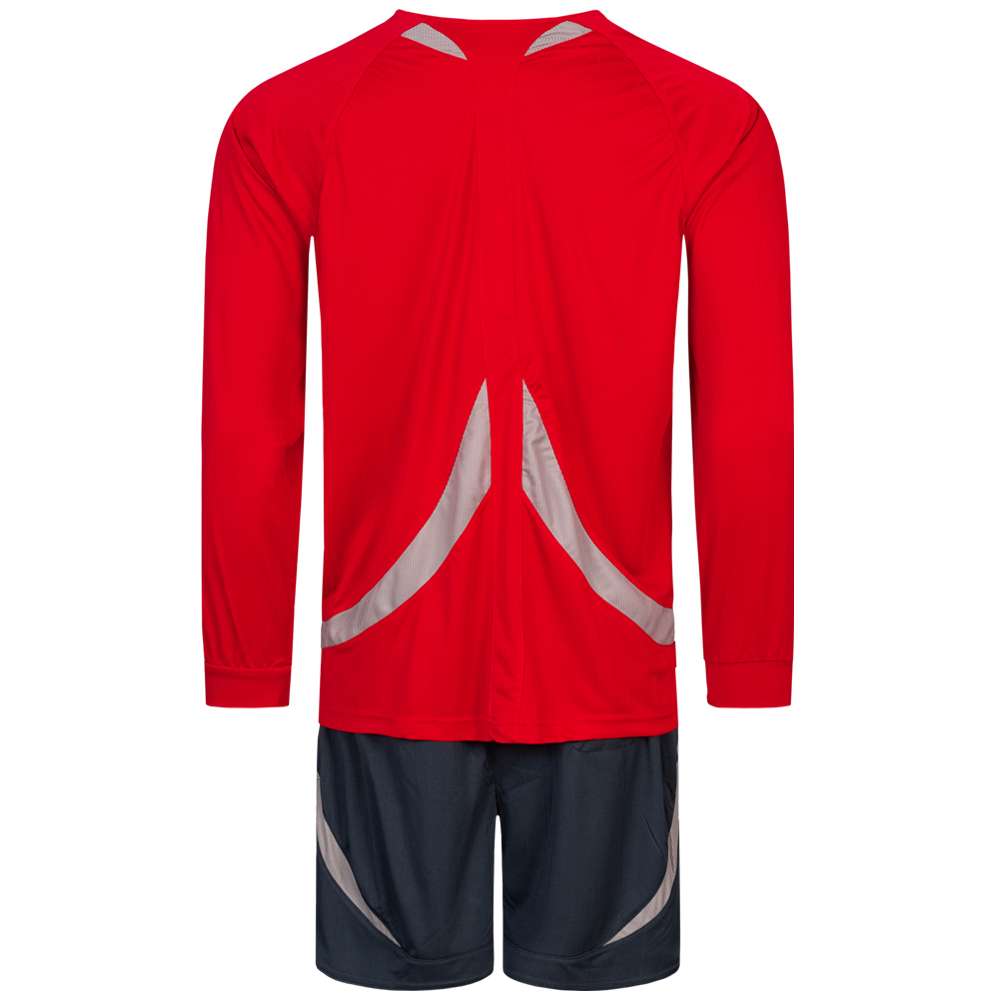 Zeus Herren Schiedsrichter Set Trikot mit Shorts Rot