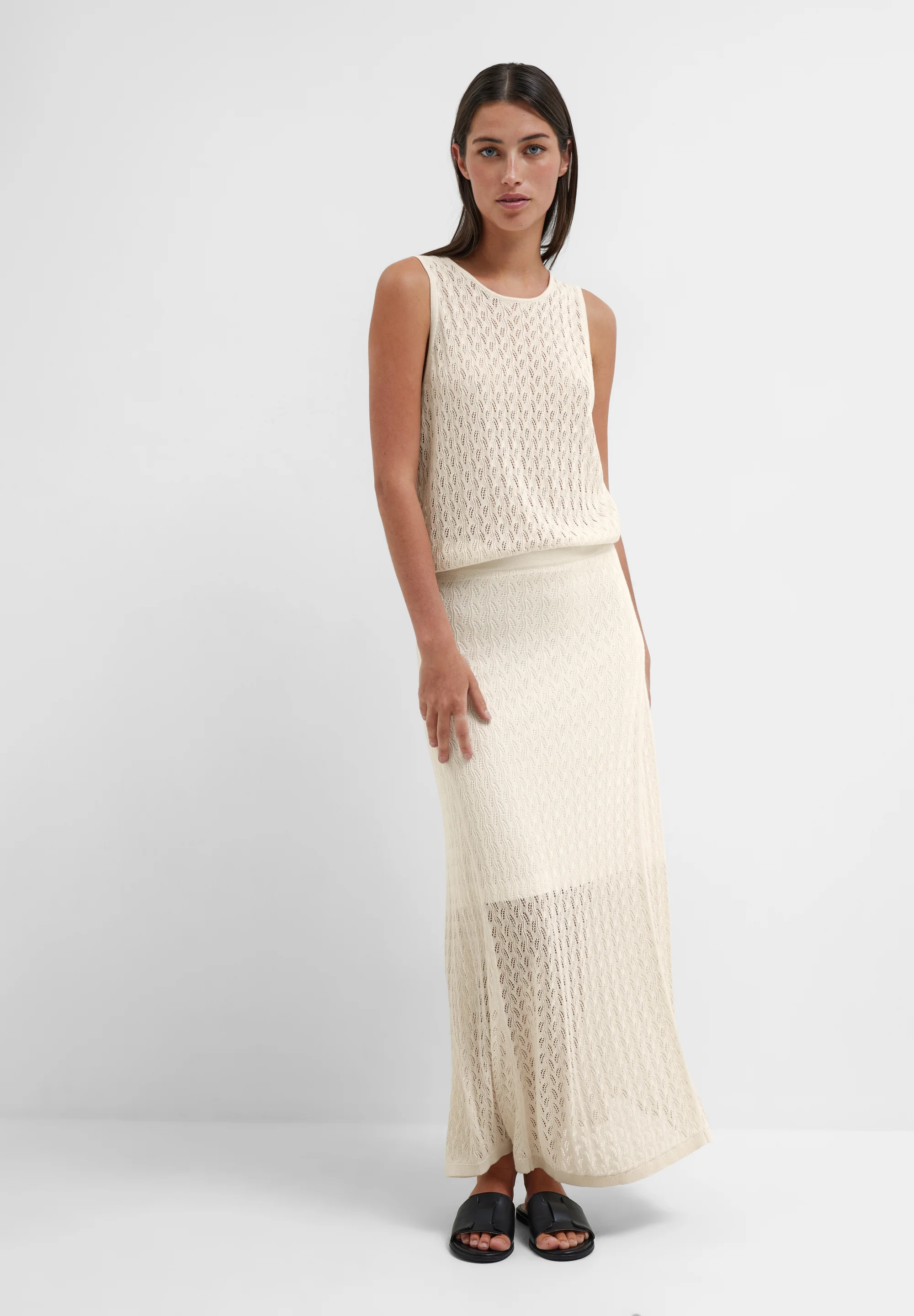 Selected Femme SLFAGNY LONG SKIRT - Falda de campana