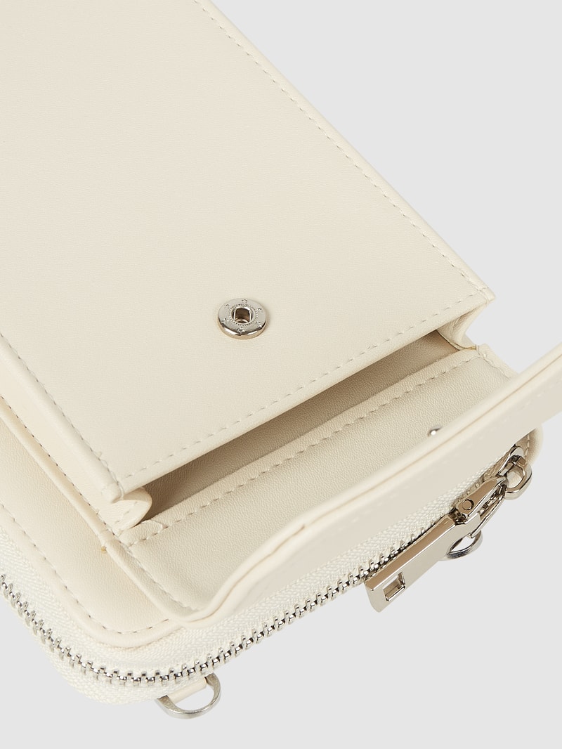 Handytasche in Leder-Optik in ecru