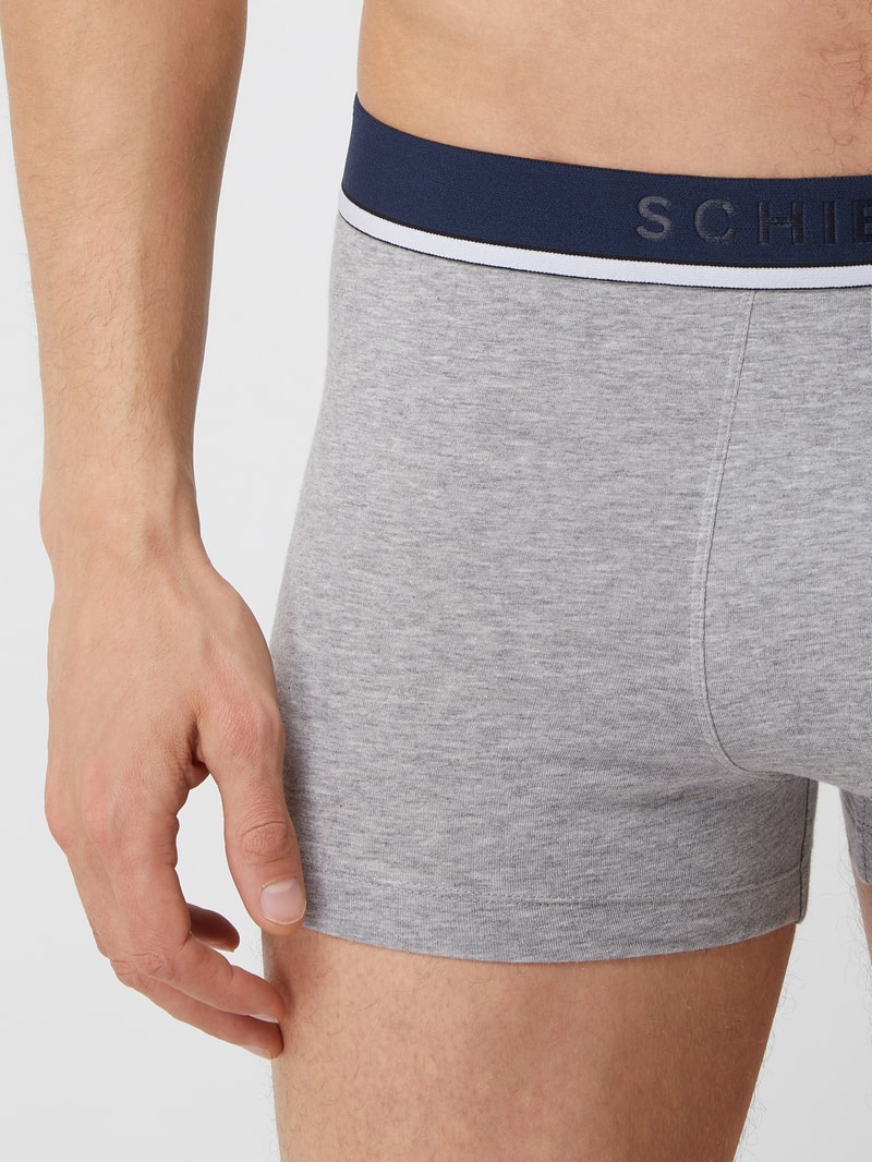 Trunks mit Stretch-Anteil im 3er-Pack in mittelgrau meliert