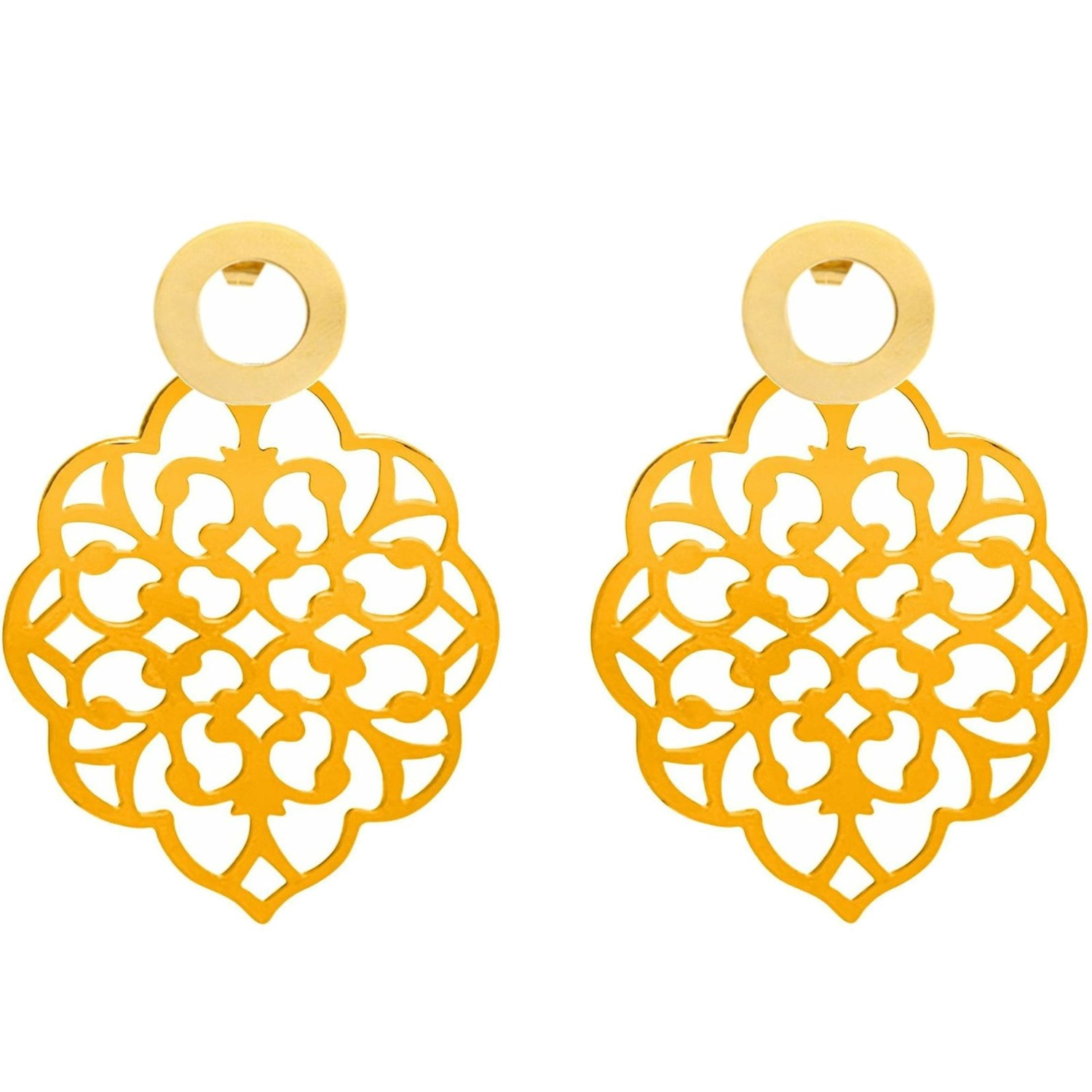 Ohrhänger 'Ohrhänger Mandala Bohemian ORANGE'