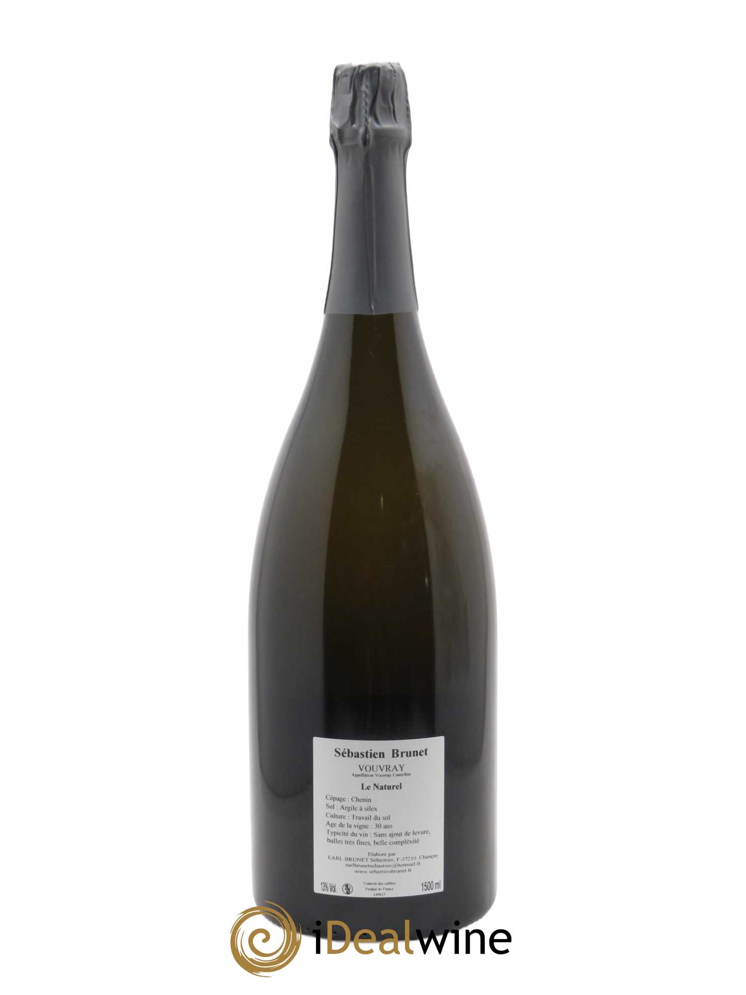 Vouvray Le Naturel Sébastien Brunet (Domaine)   - Lot de 1 Magnum