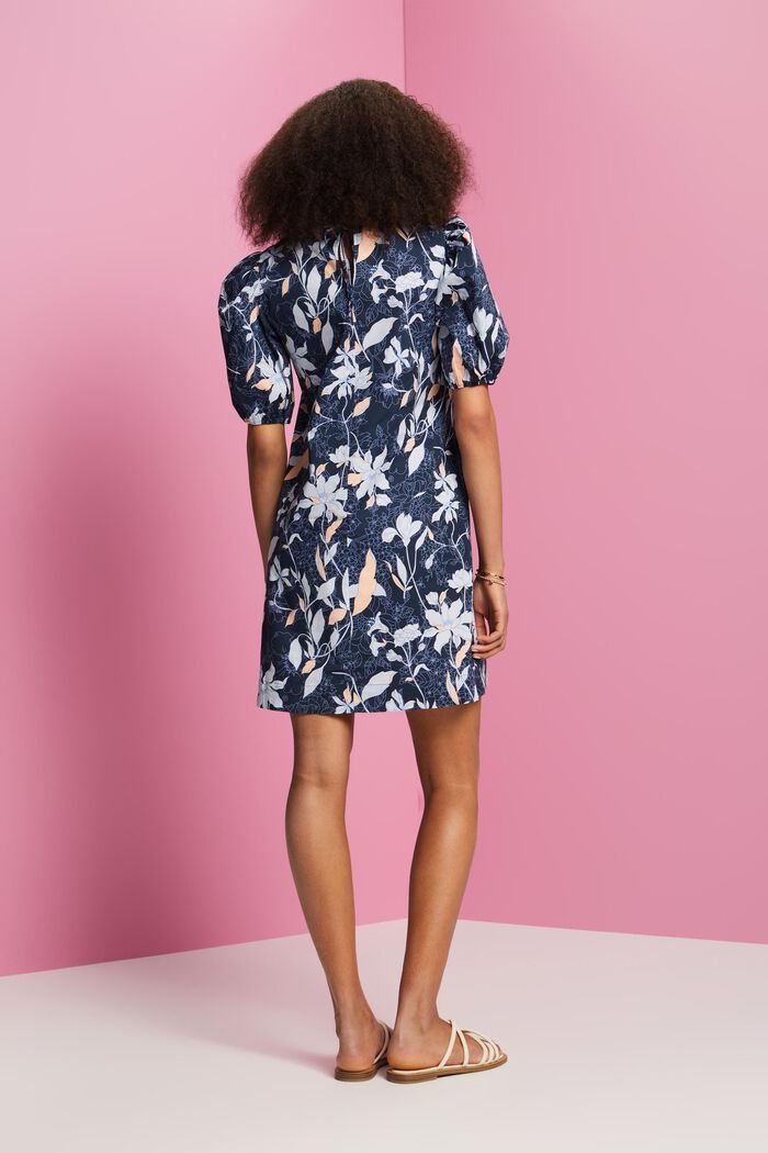 Popeline-Minikleid mit Print