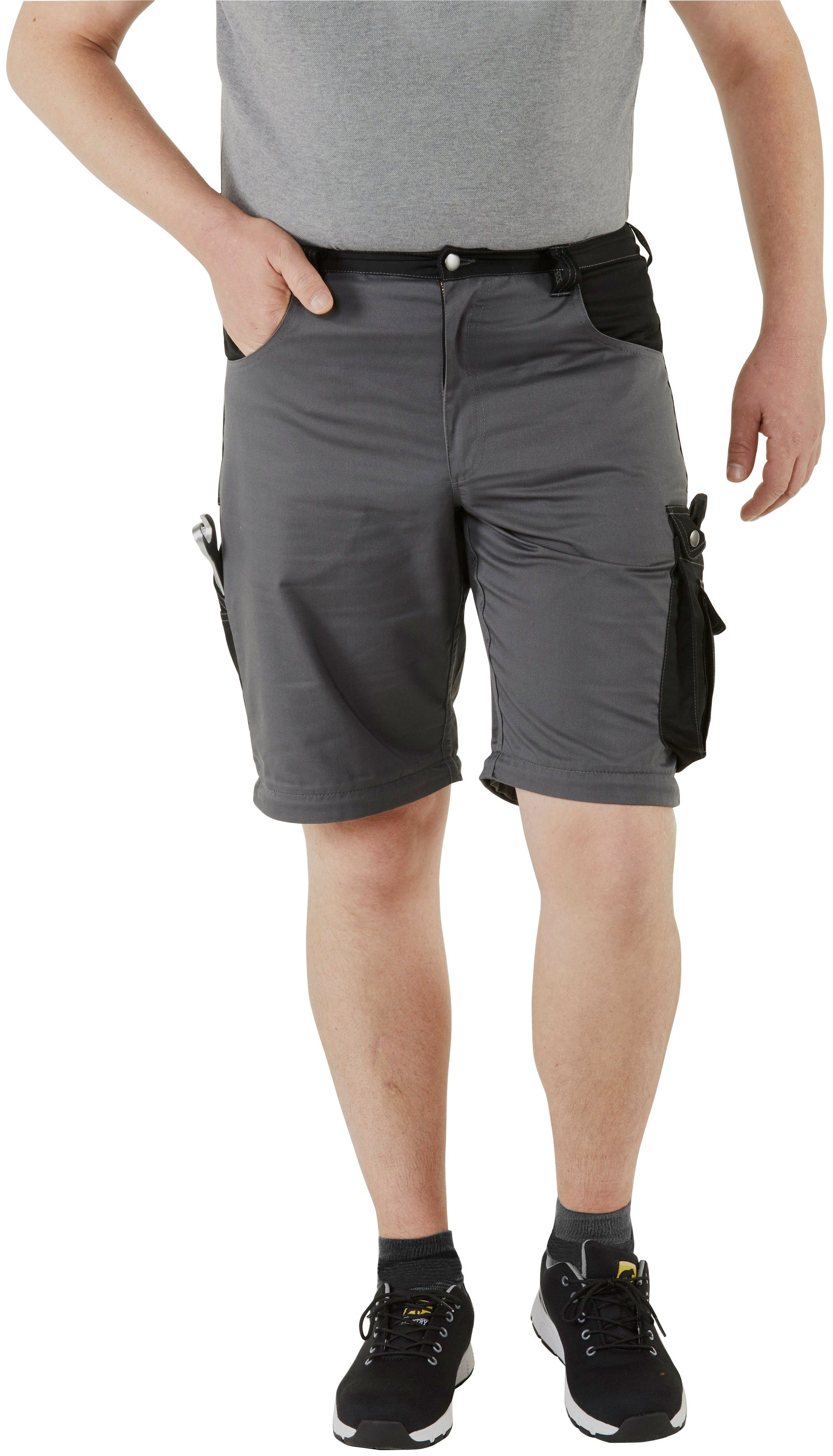 Northern Country Arbeitshose Worker (verstärkter Kniebereich, Beinverlängerung möglich, 8 Taschen) mit Zipp-off Funktion: Shorts und lange Arbeitshose in einem