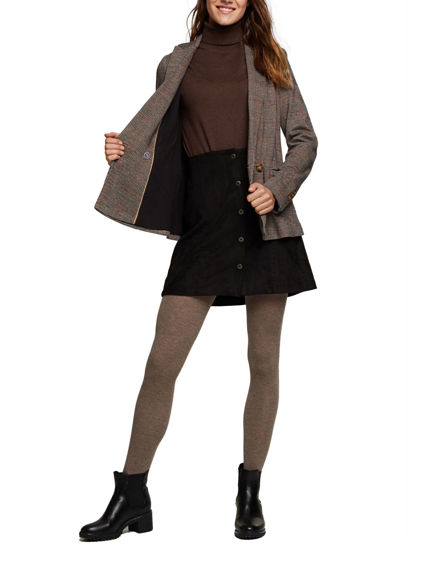 Esprit Strickstrumpfhose Mit Wolle: Strumpfhose in Melange-Optik
