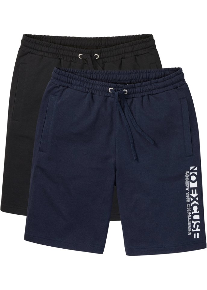 Sweat-Shorts mit recyceltem Polyester (2er Pack)