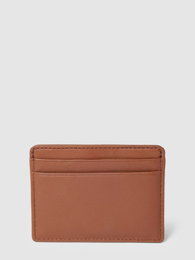 Kartenetui in Leder-Optik Modell 'CASUAL CHIC' in cognac