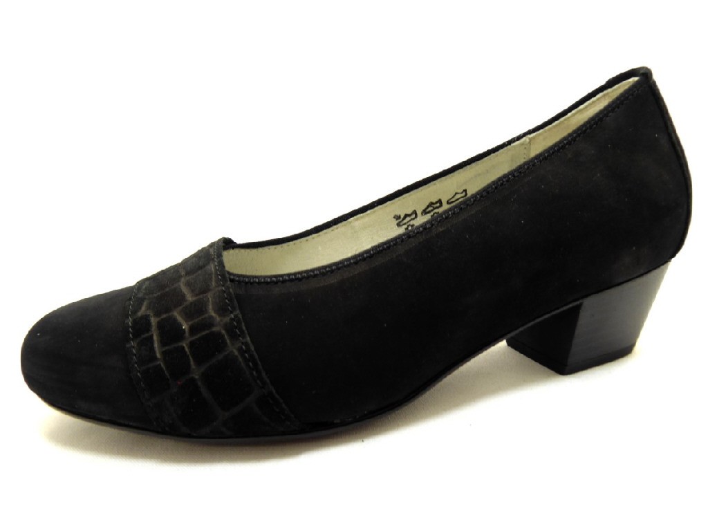 WALDLÄUFER Komfort Pumps schwarz