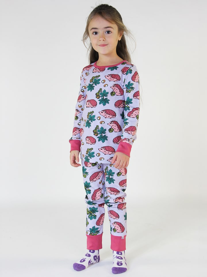 Småfolk Pyjama in Lila/ Bunt günstig kaufen