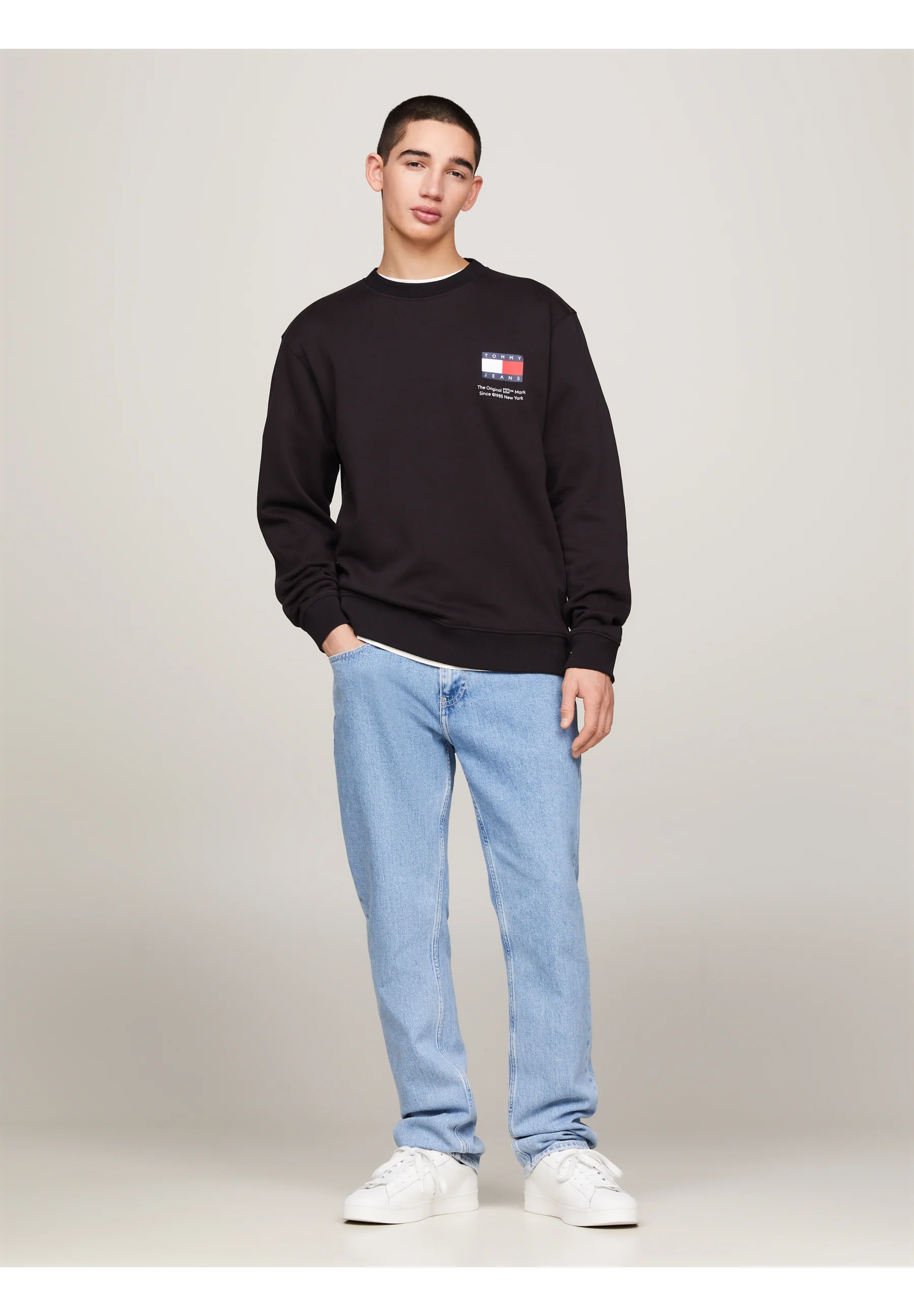 Tommy Jeans ESSENTIAL FLAG CNECK UNISEX - Sudadera