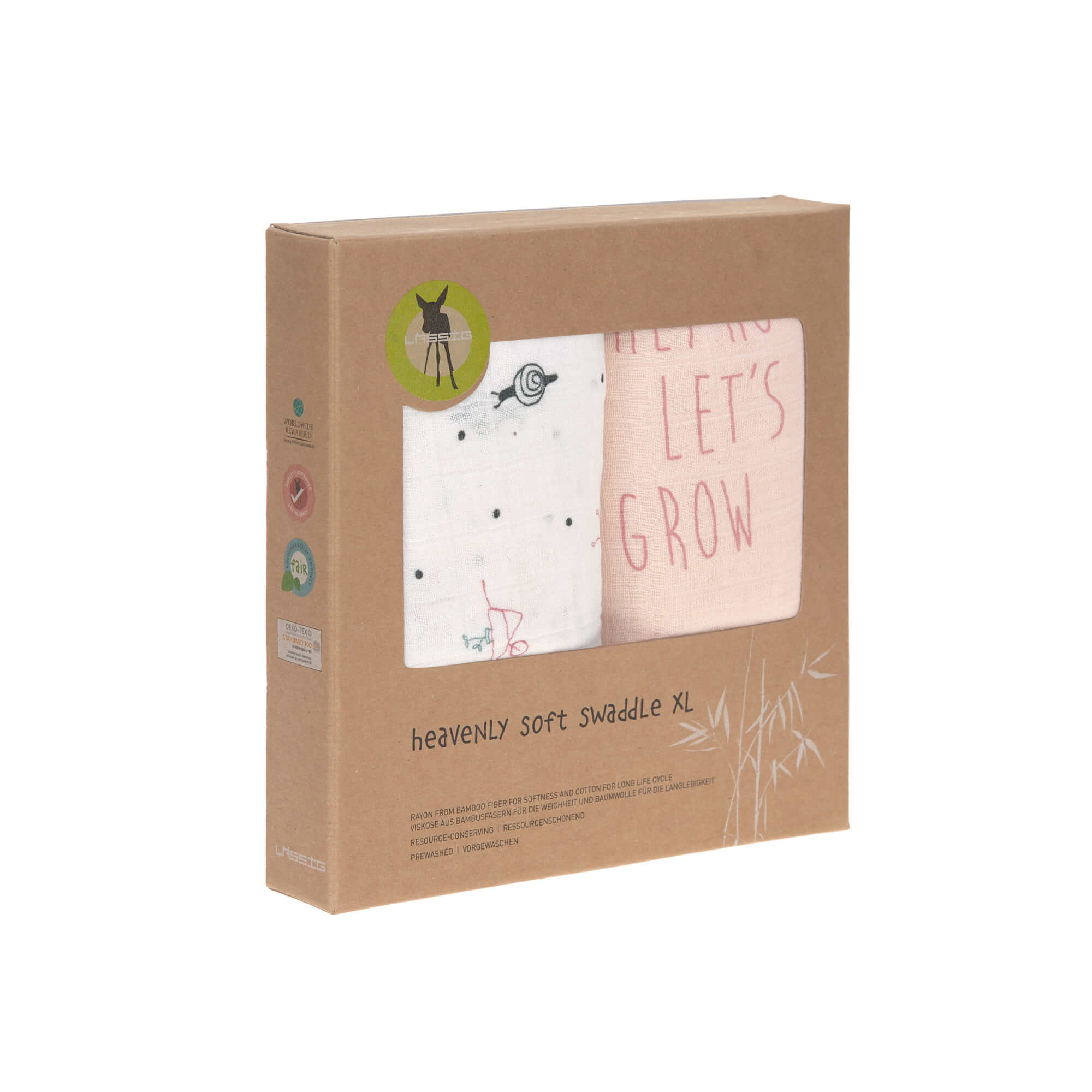 Mulltücher (2 Stk) - Heavenly Soft Swaddle XL, Garden Explorer Schnecke