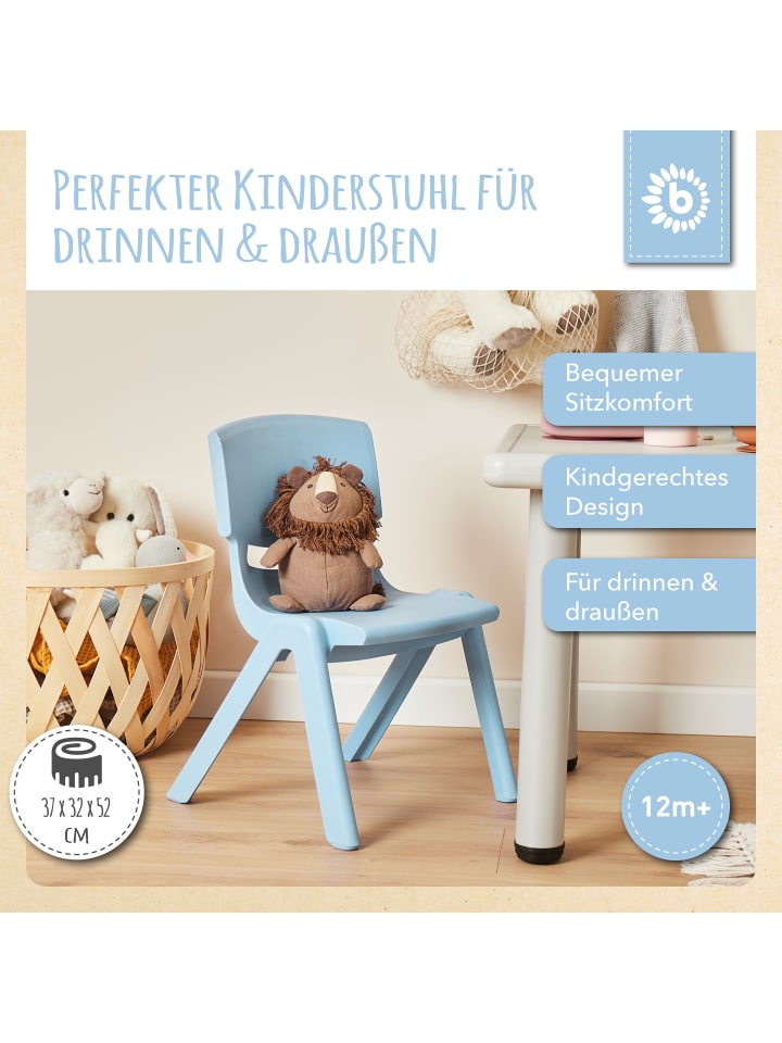 Bieco Spielwaren Kinderstuhl bis 80 kg belastbar in Blau günstig kaufen onesize