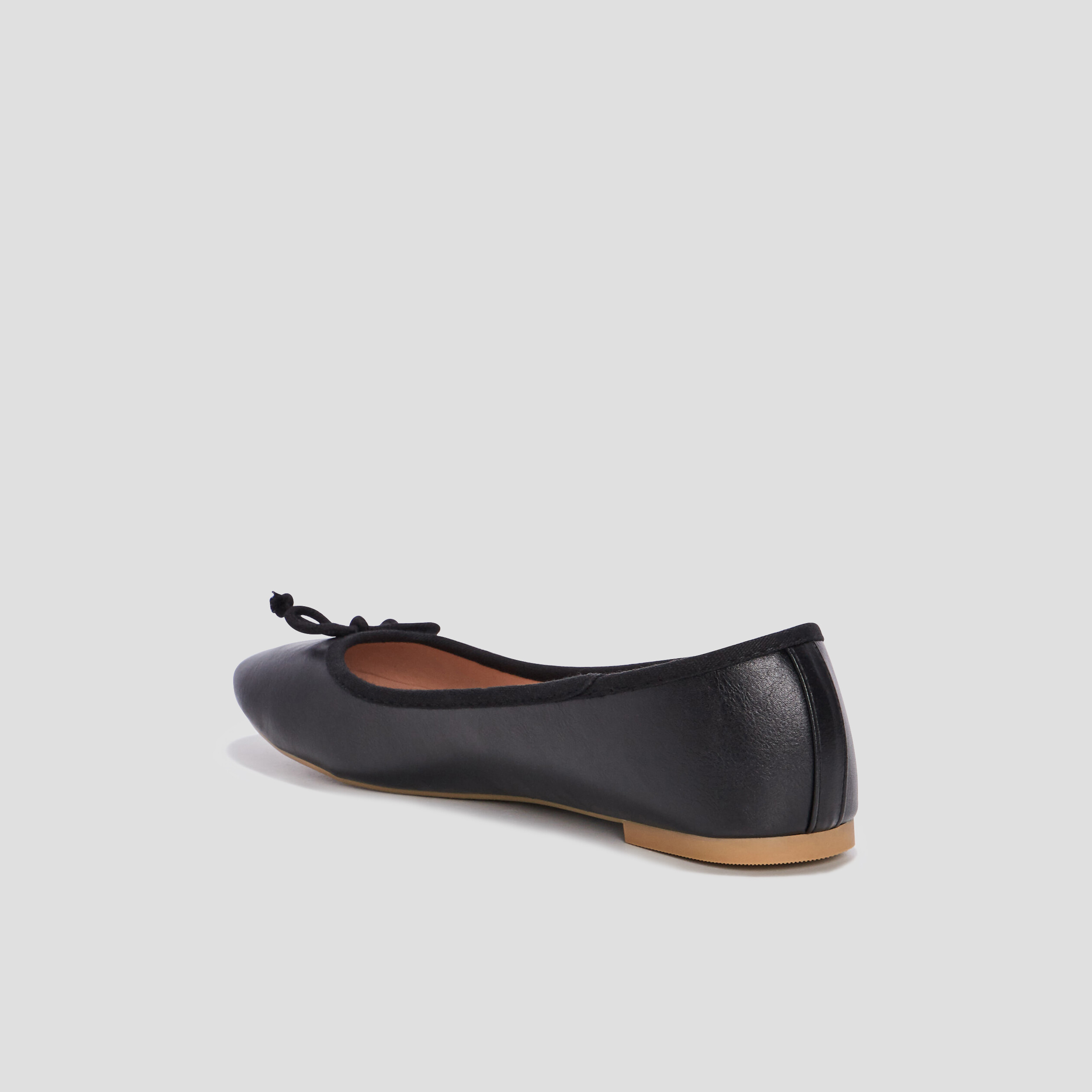 Ballerines plates avec noeuds noir femme | La Halle