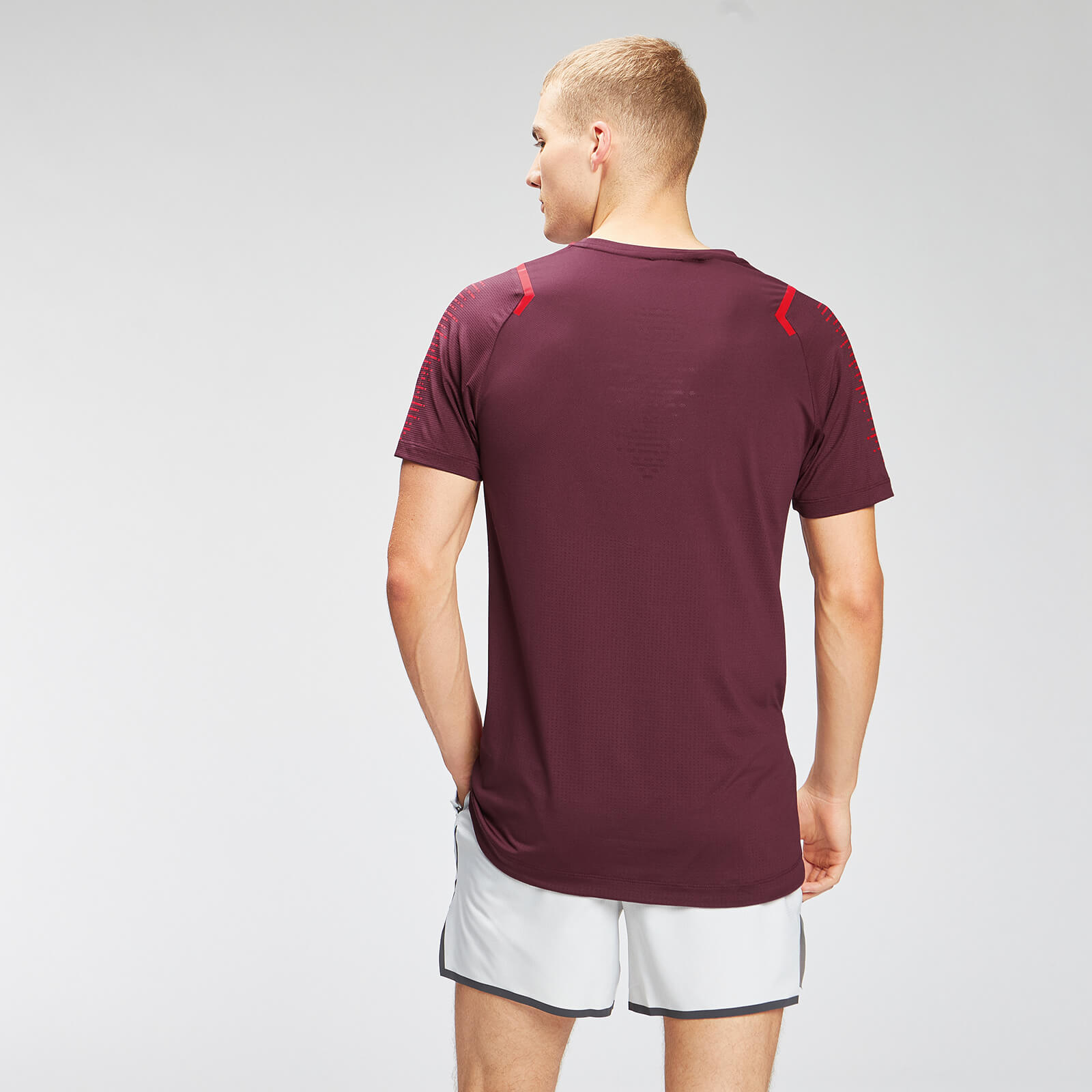 T-shirt à manches courtes MP Velocity pour hommes – Merlot