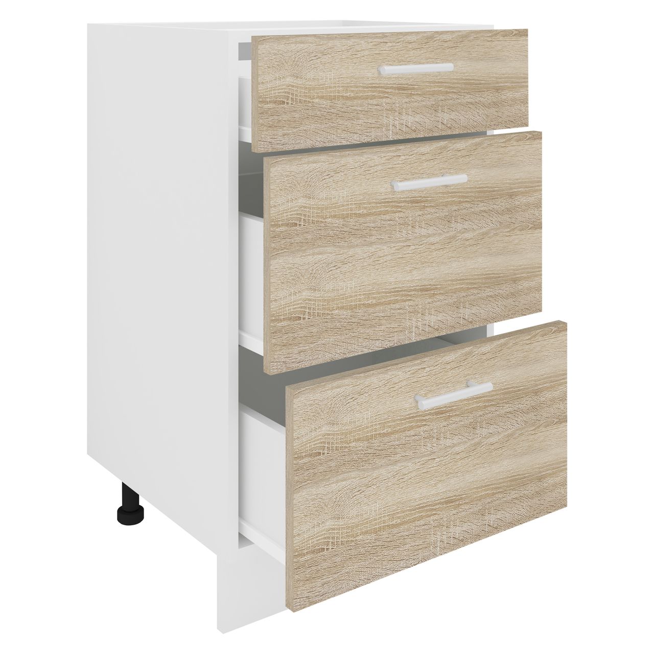 VCM Küchenschrank Breite 50 cm Schublade Unterschrank Küche Küchenmöbel Esilo