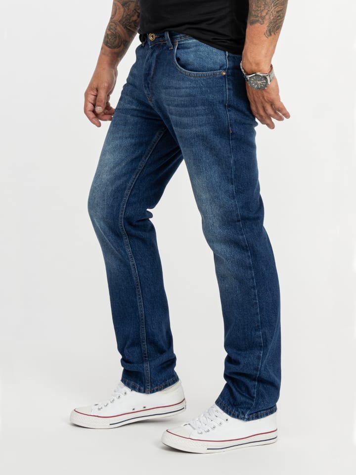 Rock Creek Jeans Straight Leg in Blau günstig kaufen