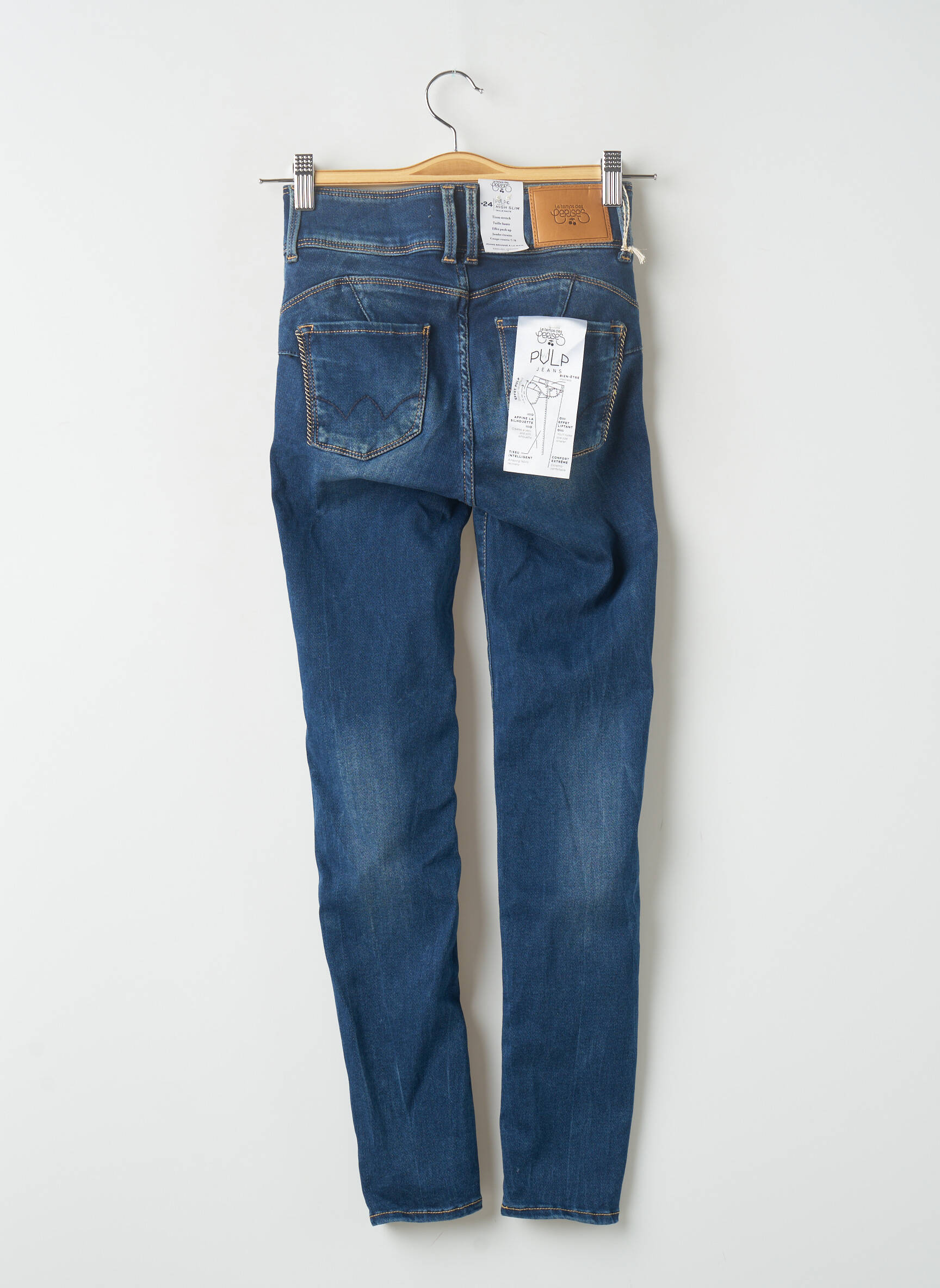 Le Temps Des Cerises Jeans Coupe Slim Femme couleur bleu