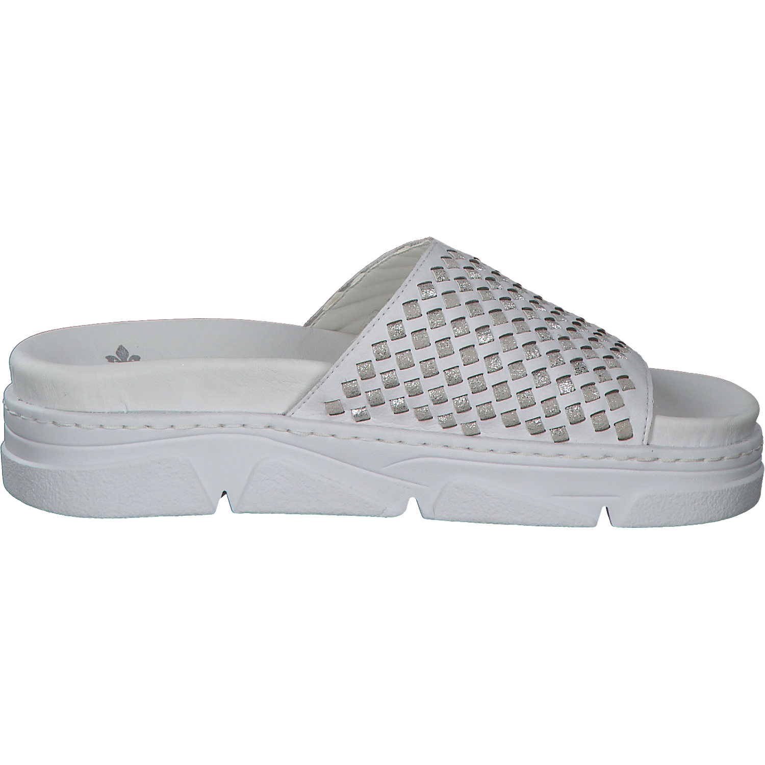 Rieker 62198, Pantoletten & Badeschuhe, Damen, Weiß