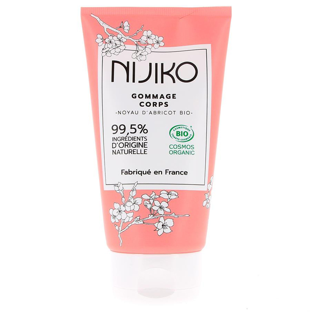 nijiko Gommage Corps Bio aux Noyaux d'Abricot Exfoliant et gommage
