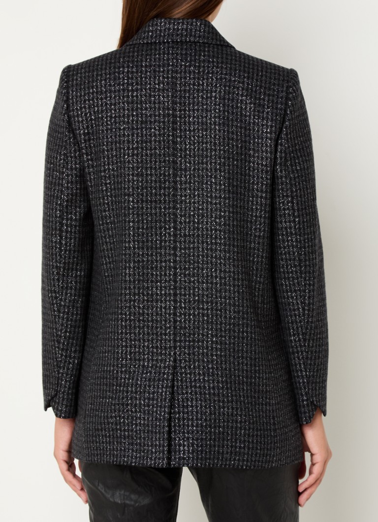 Zadig&Voltaire Viva -villasekoitteinen bleiseri, jossa lurexia ja läpälliset taskut.
