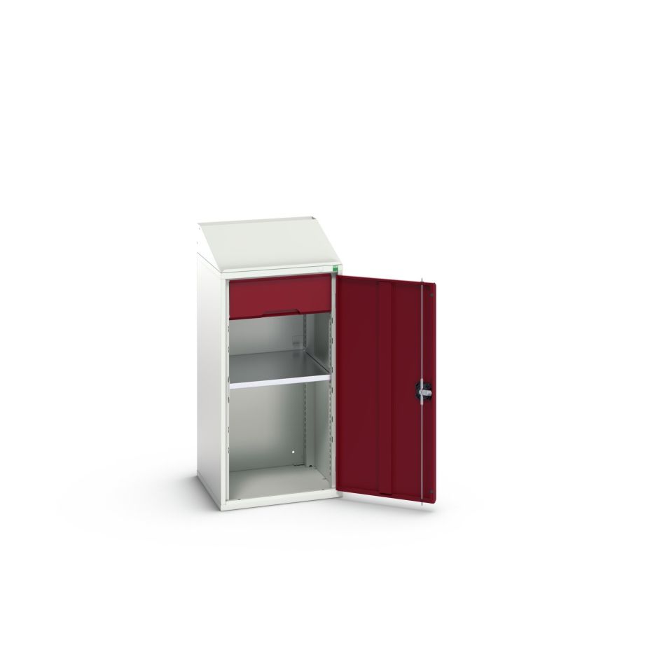 Bott 16926370.24 Dulap sistem Verso 525x550x1130mm 2 rafturi 1 ușă 1 sertar RAL 3004