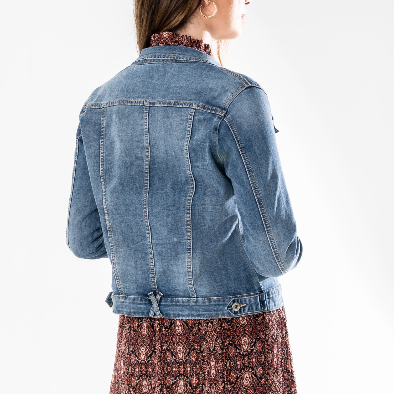 Veste en jean TEXTO bleu délavé