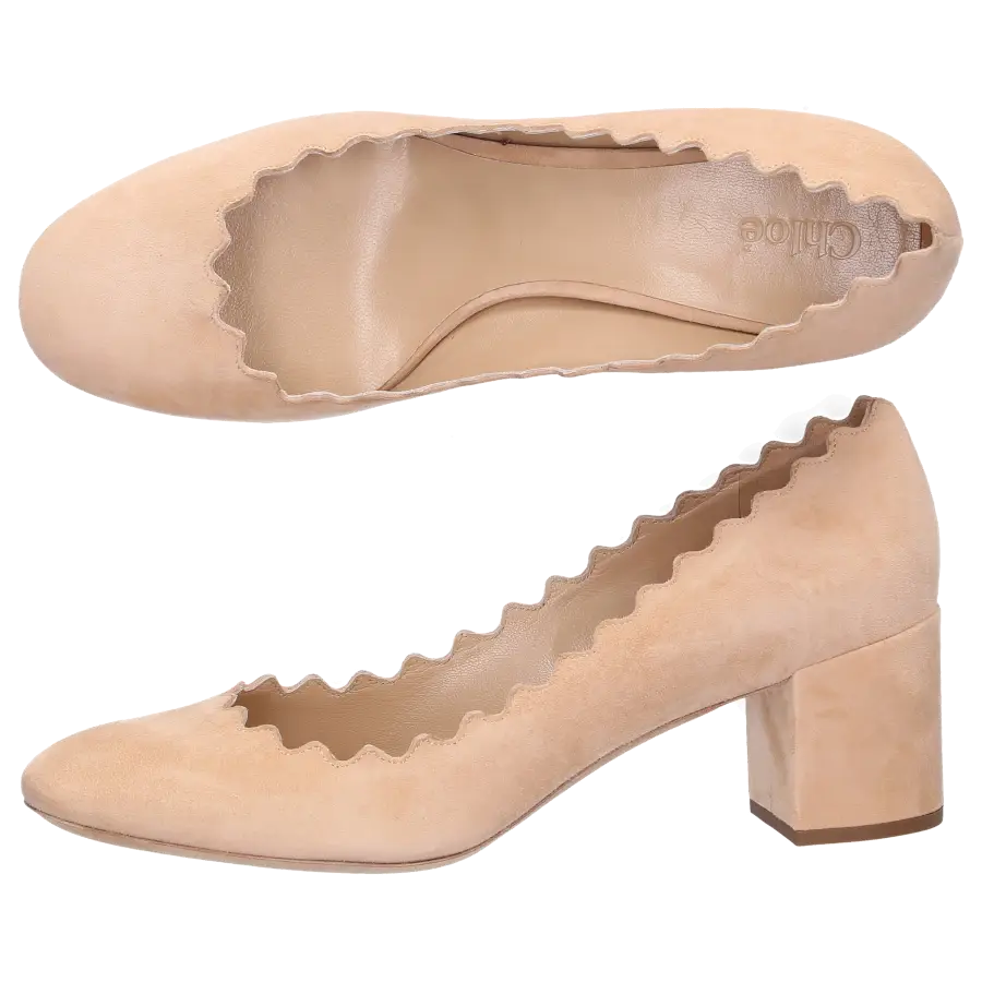 Chloé - Pumps LAUREEN Veloursleder beige - beige
