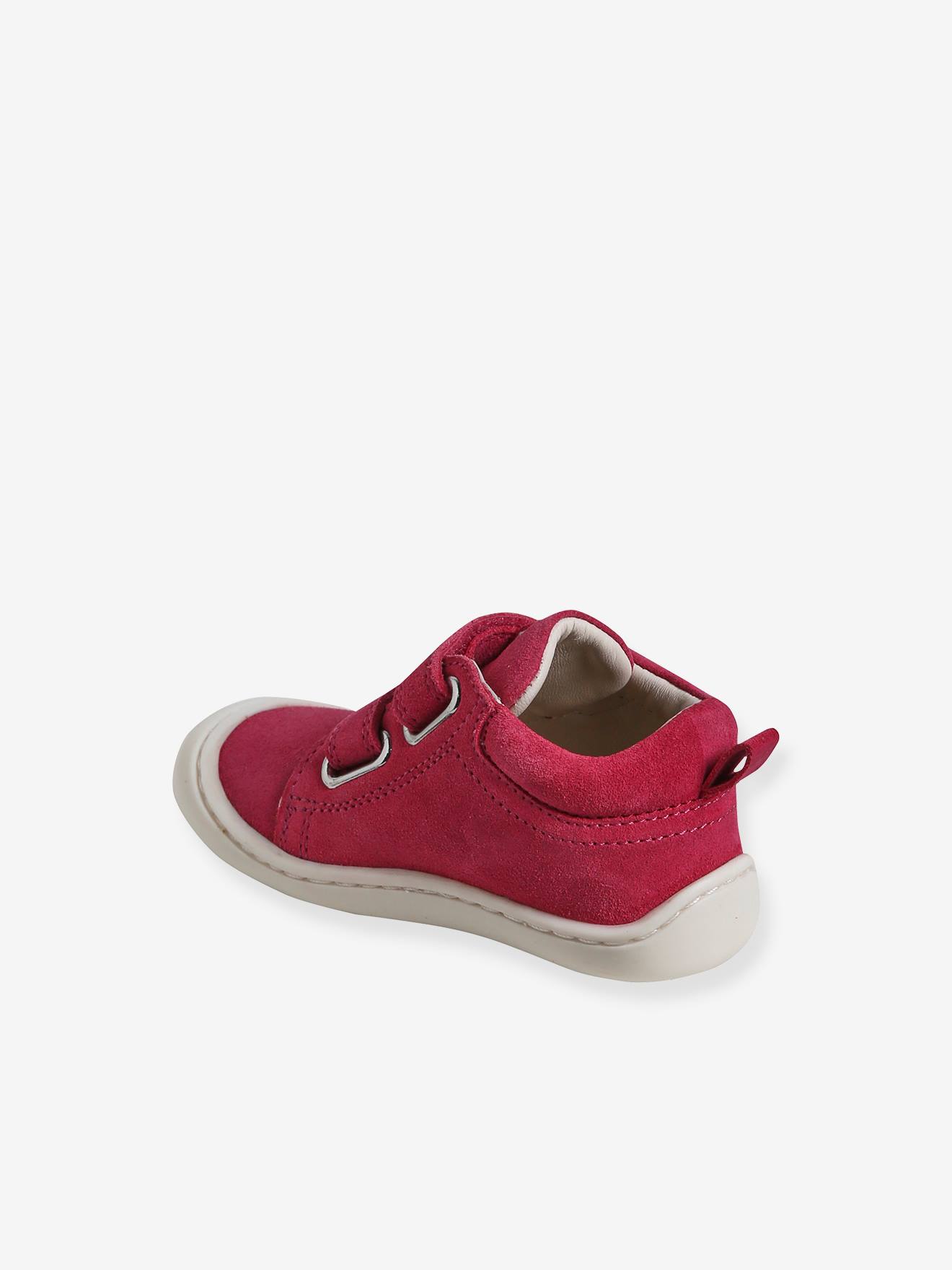 Vertbaudet Baby Lauflern-Boots mit Klett - bordeaux