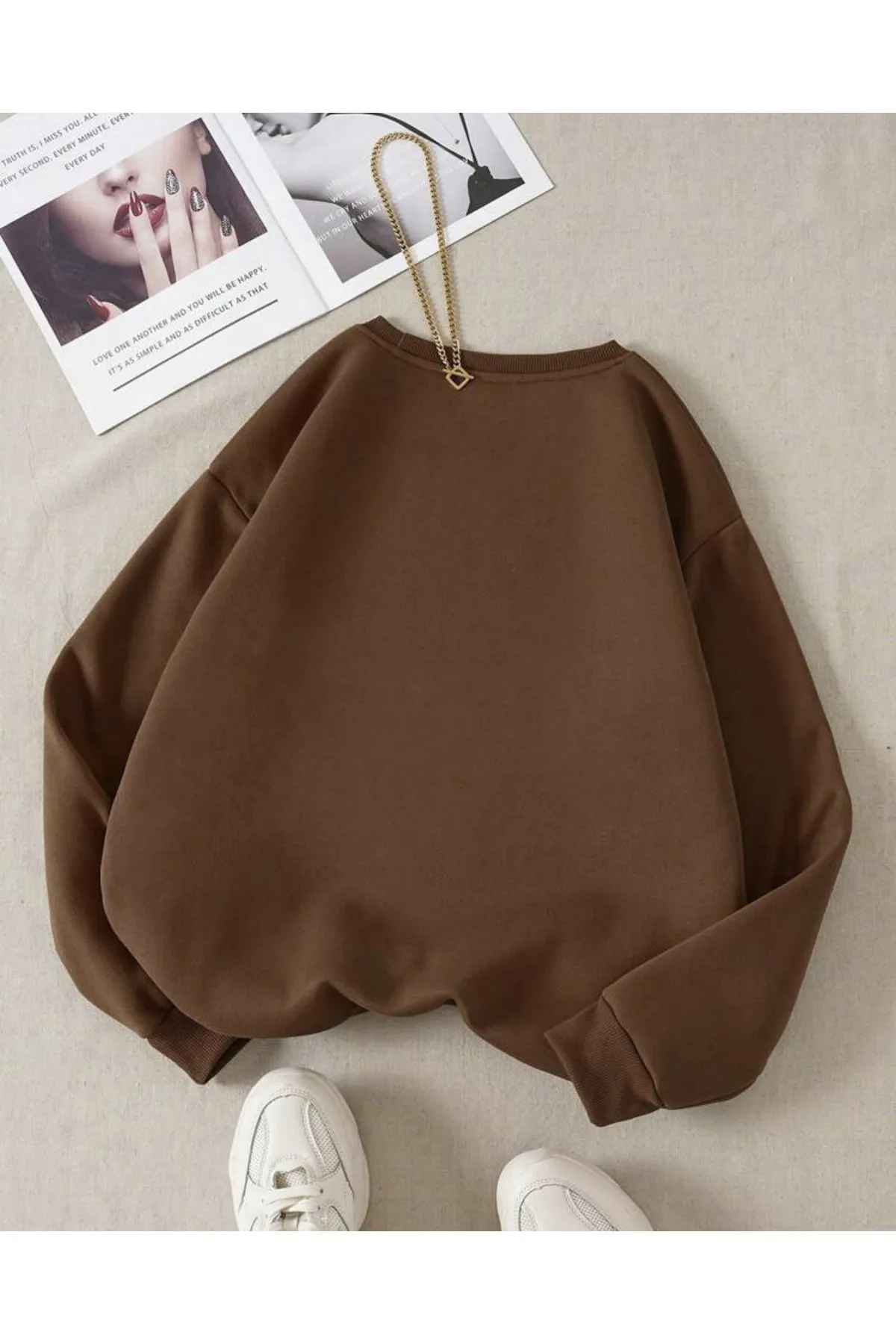 MOONBULL  Sweatshirt - Braun - Regular Fit