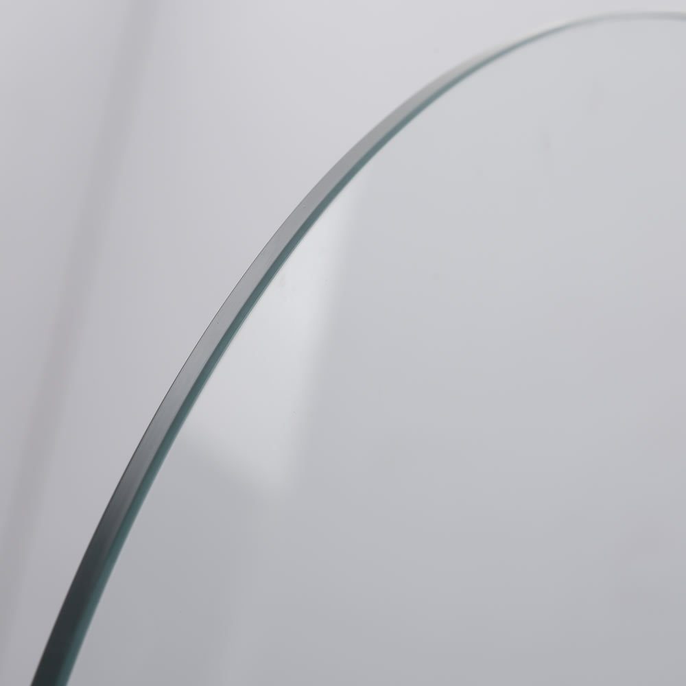 Mucola Badewannenaufsatz 140x130CM Glas Badewannenaufsatz Duschabtrennung Badewannenfaltwand, ESG Glas, Nano Beschichtung