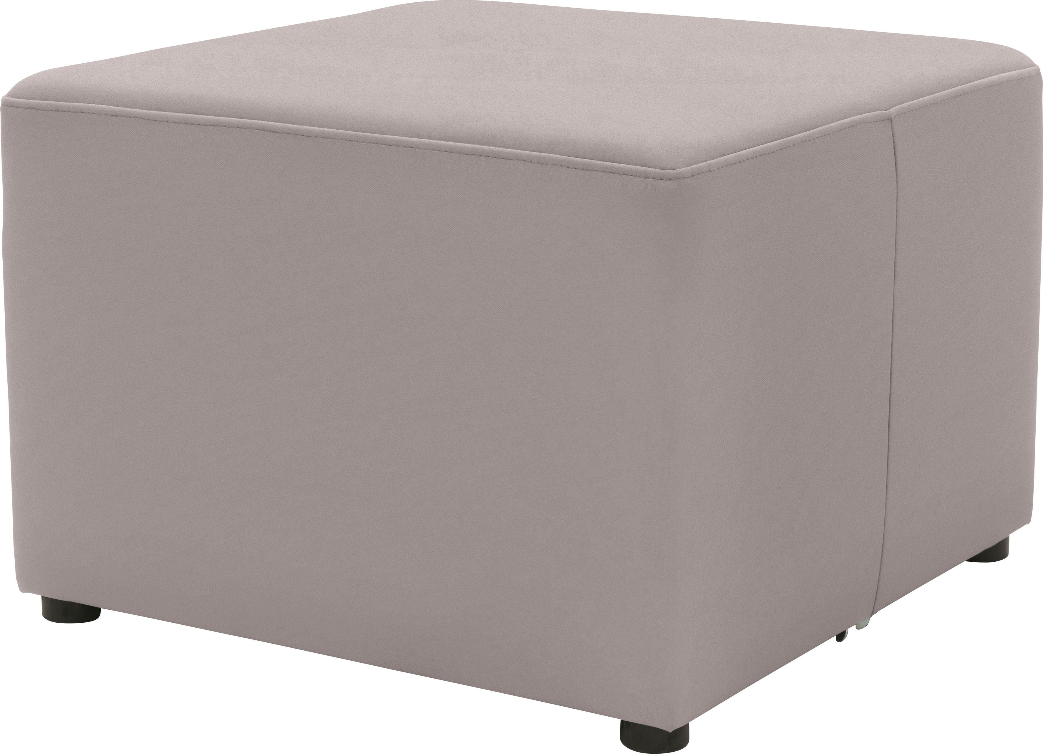 DOMO collection Polsterhocker Aurinko, Speziell für Outdoor, witterungsbeständig, incl. Schutzhülle