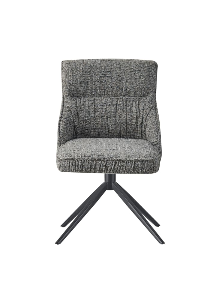 DUBI Möbel 2er-Set: Drehstuhl THOMAS-ZARA in Dunkelgrau - (B)49 x (H)84 x  (T)62 cm günstig kaufen onesize