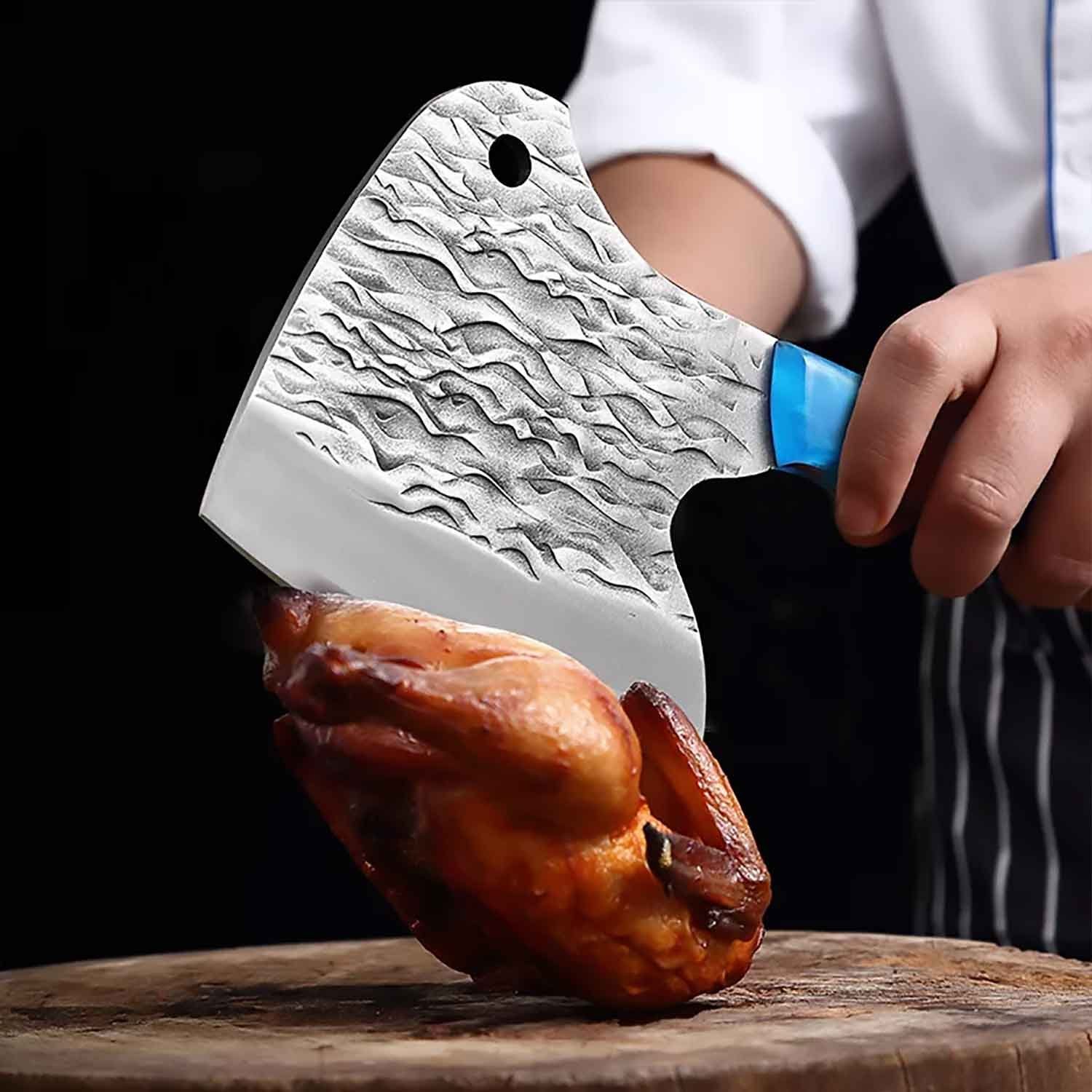 Muxel Hackmesser Schwer geschmiedetes Metzgermesser das etwas andere Hackbeil und Knoch, schwer