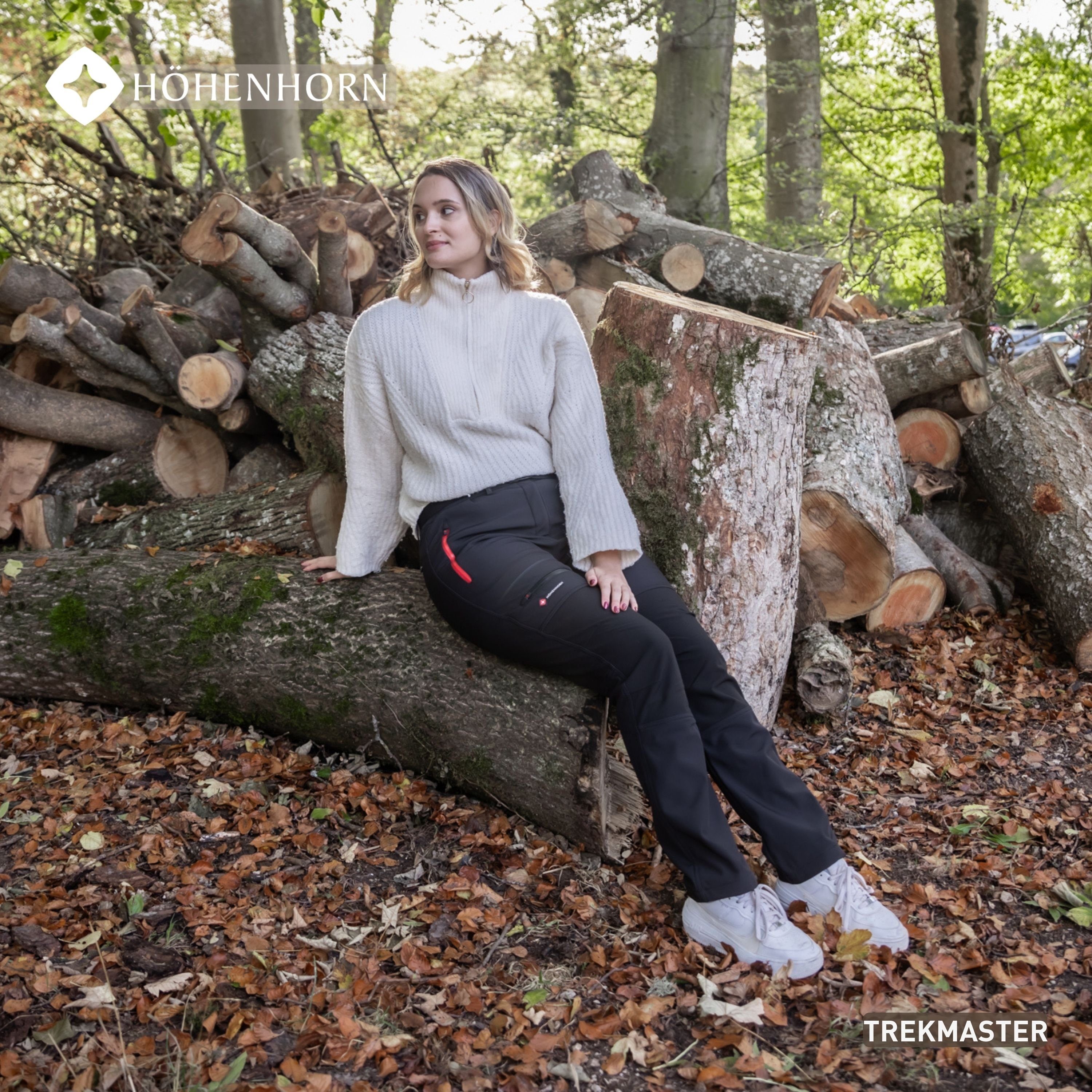 Höhenhorn Funktionshose Trekmaster Damen Wanderhose Softshellhose Gefüttert Snowboardhose