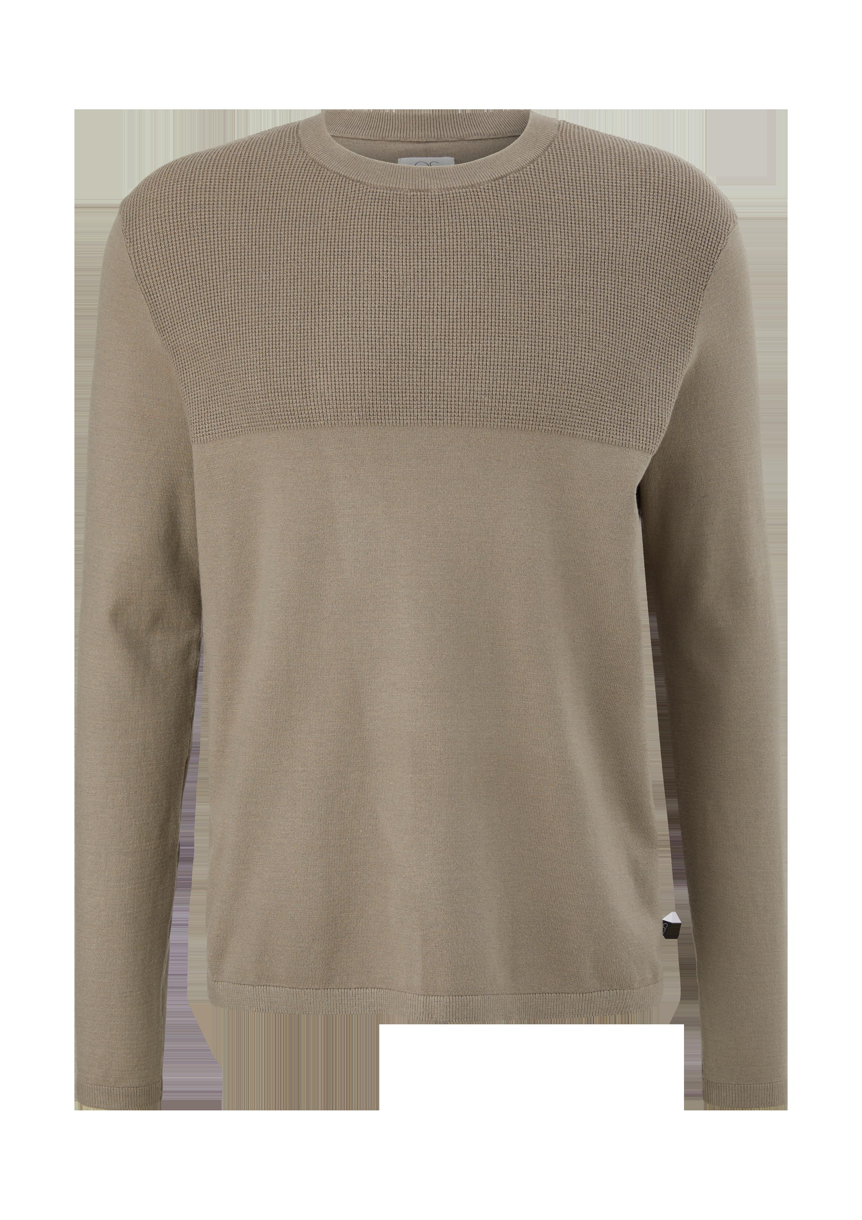 Feinstrickpullover mit Rippblenden  2124149-8437