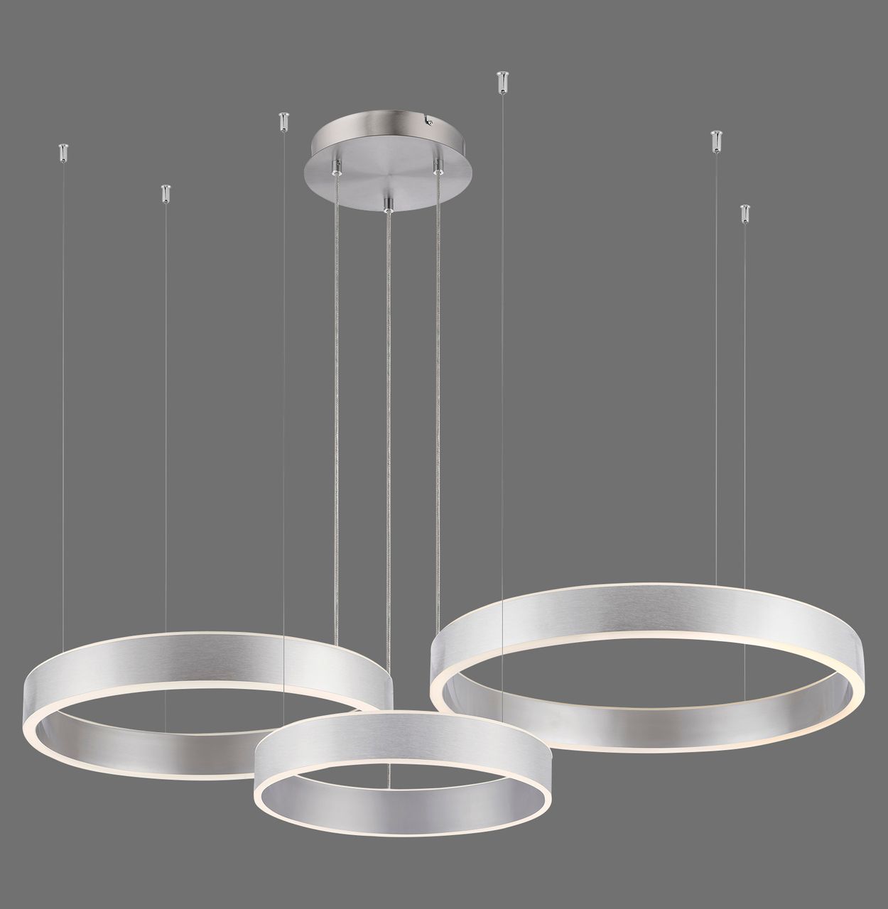 Paul Neuhaus LED Pendelleuchte SCULLI, CCT, dimmbar, separat schaltbar, Stahl