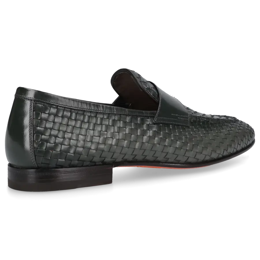 Santoni - Loafer 13903 Kalbsleder - grün