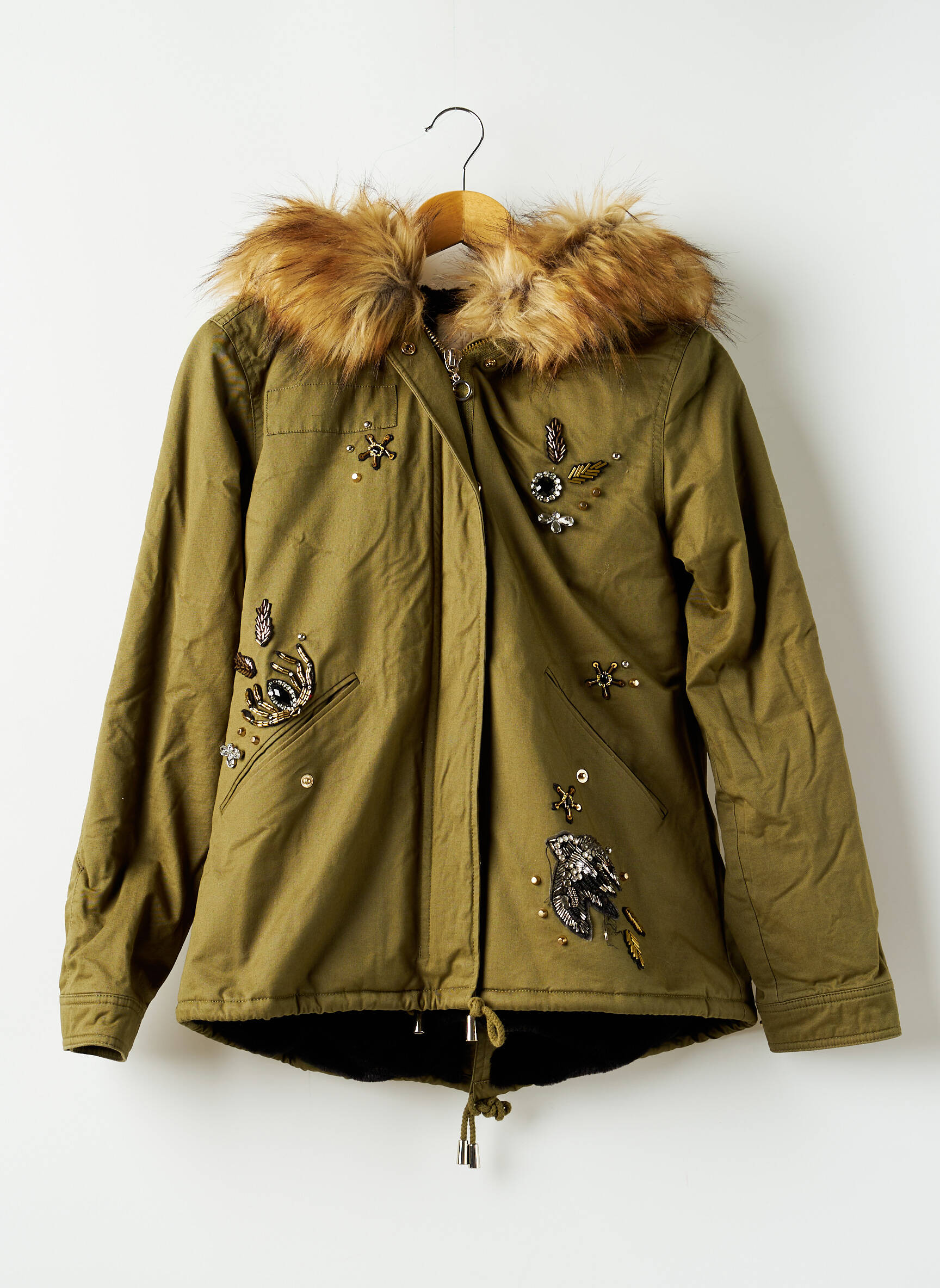 Zara Parkas Femme couleur vert