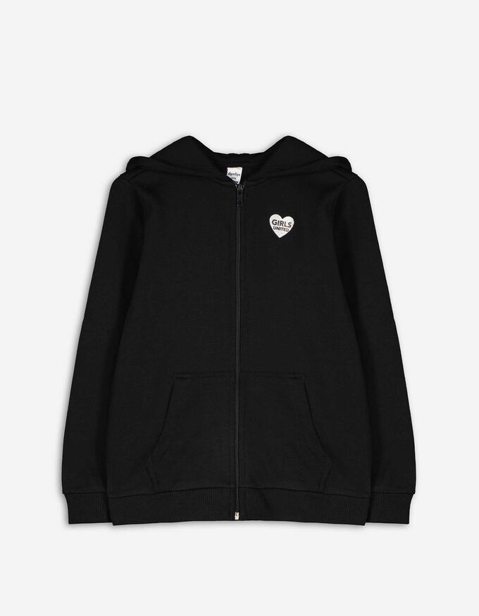 Sweatjacke - Glitzerprint