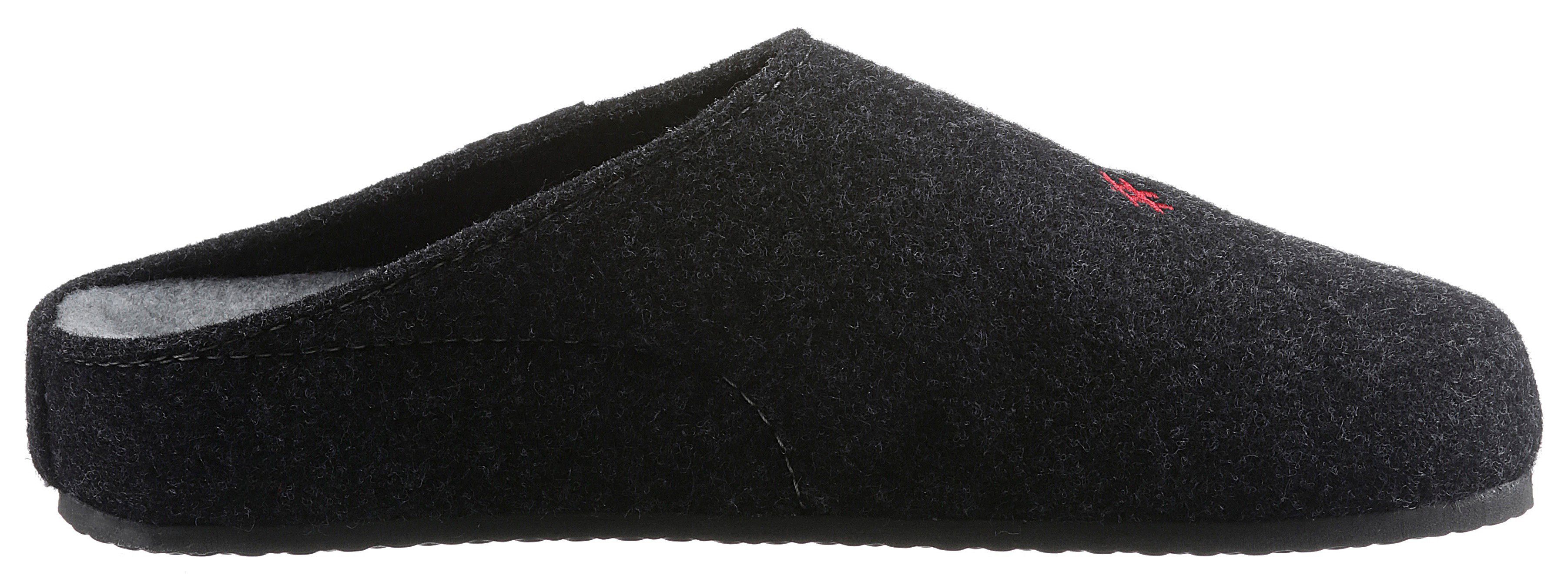 Tofee Pantoffel mit Schriftzug 