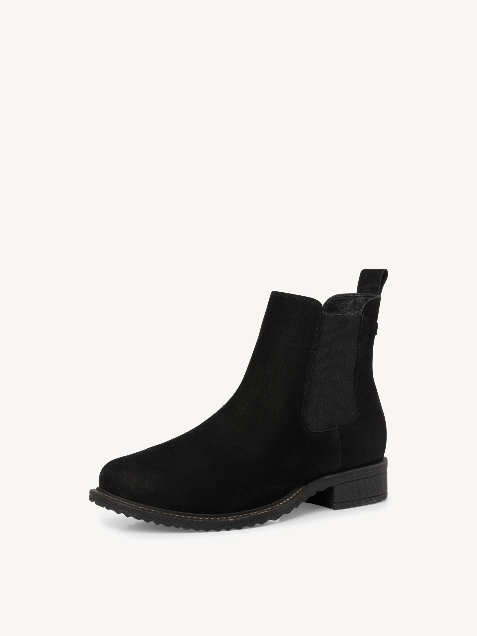 Bottine Chelsea en cuir - noir