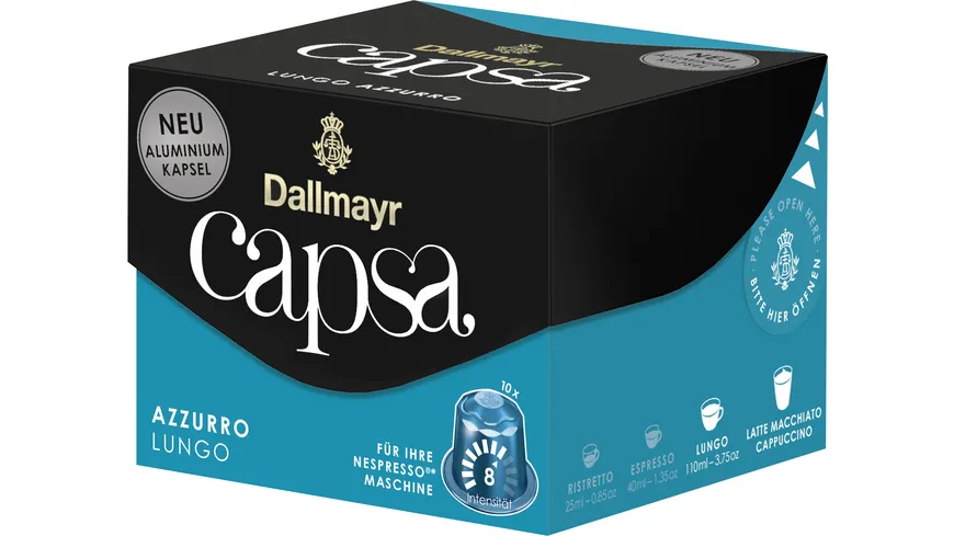 Dallmayr Capsa Kaffeekapseln Lungo Azzuro 56 g