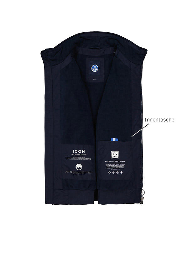 NORTH SAILS, Blouson, Mikrofaser warmgefüttert, navy