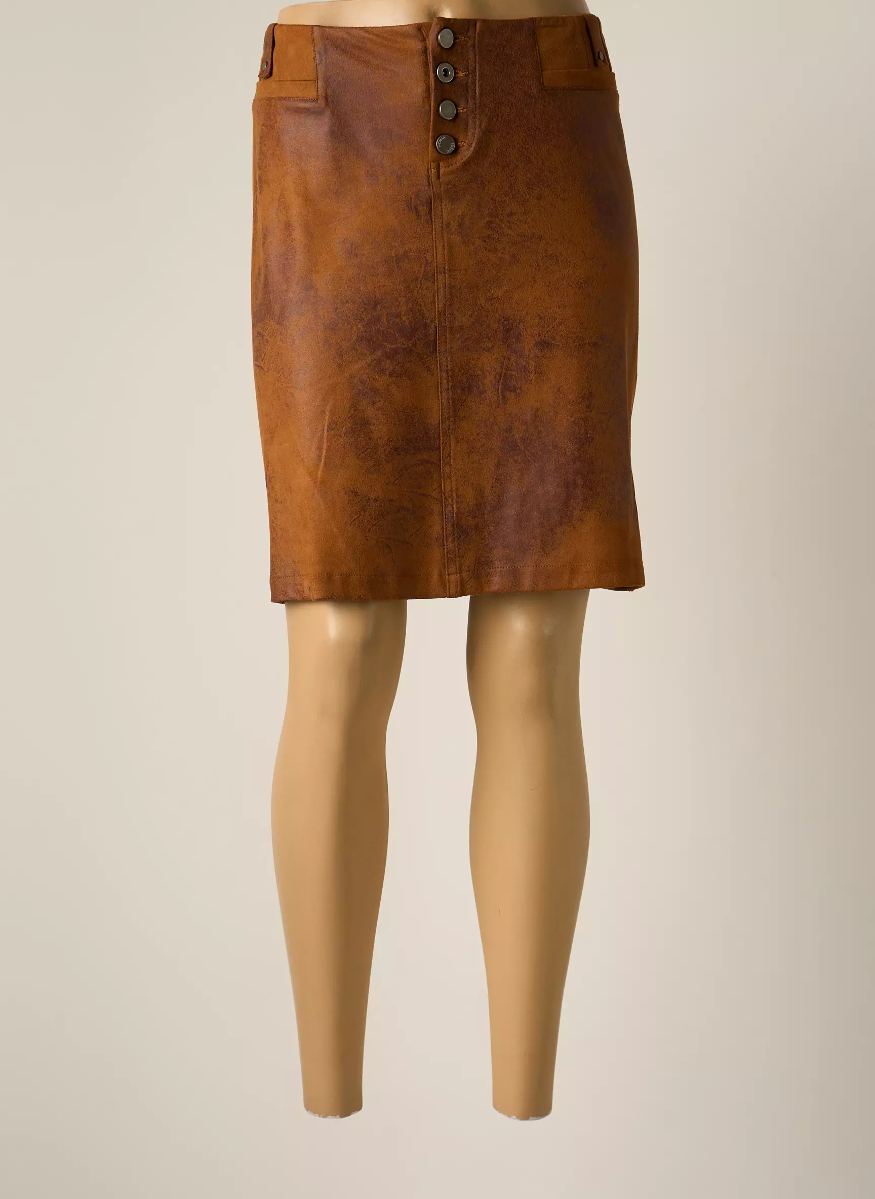 Fuego Woman Jupes Mi Longues Femme couleur marron