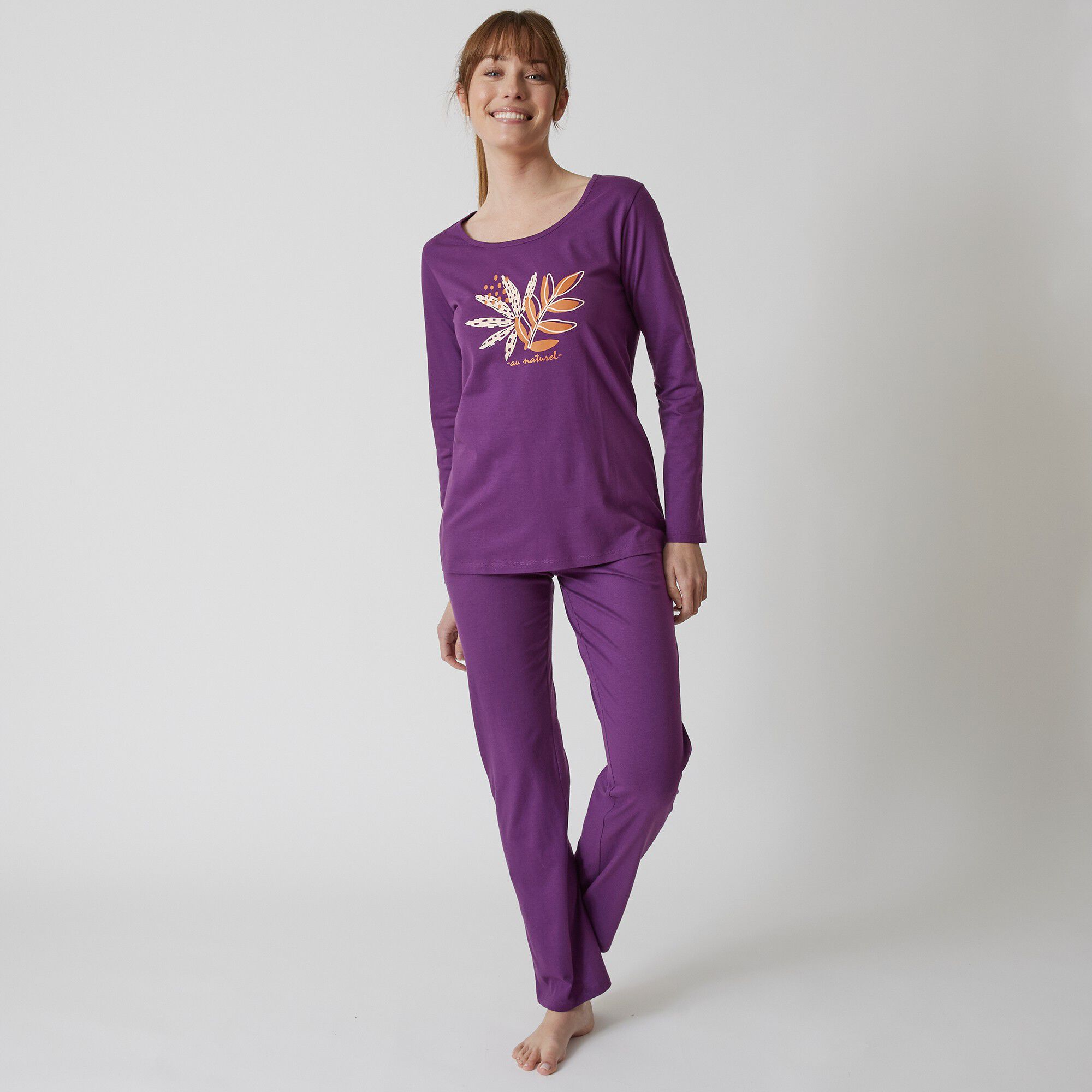Pyjama manches longues motif 