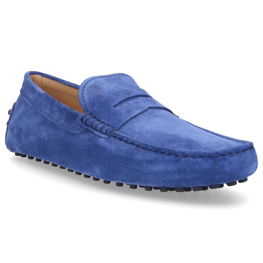Tod's - Mokassins GOMMINO Veloursleder - blau