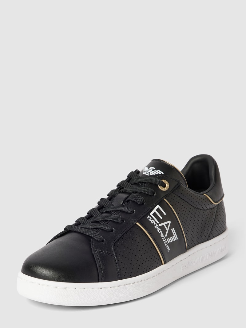 Sneaker mit Label-Details Modell 'SNEAKER ACTION LEATHER' in schwarz